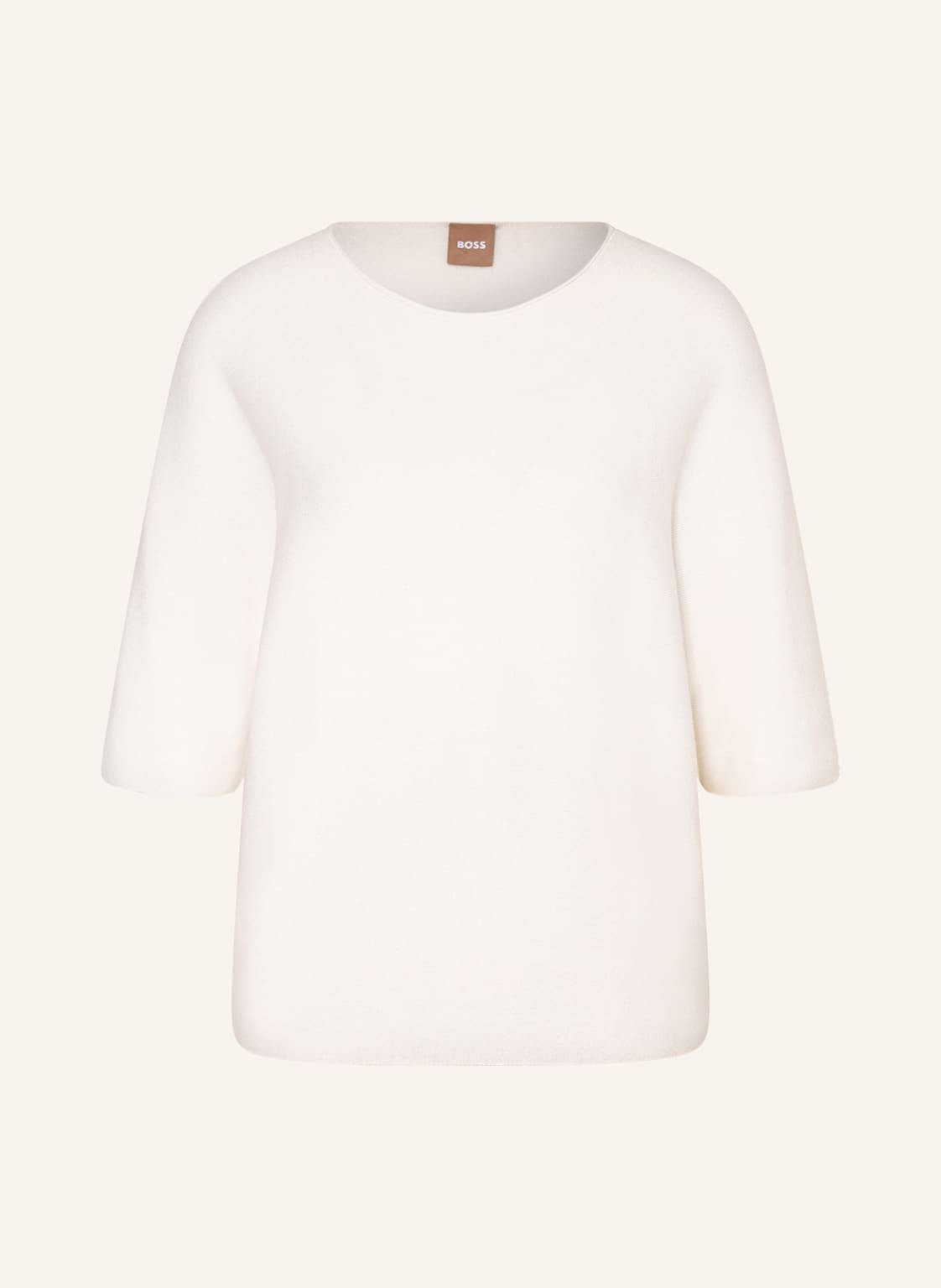 Image of Boss Pullover Flambera Mit 3/4-Arm weiss