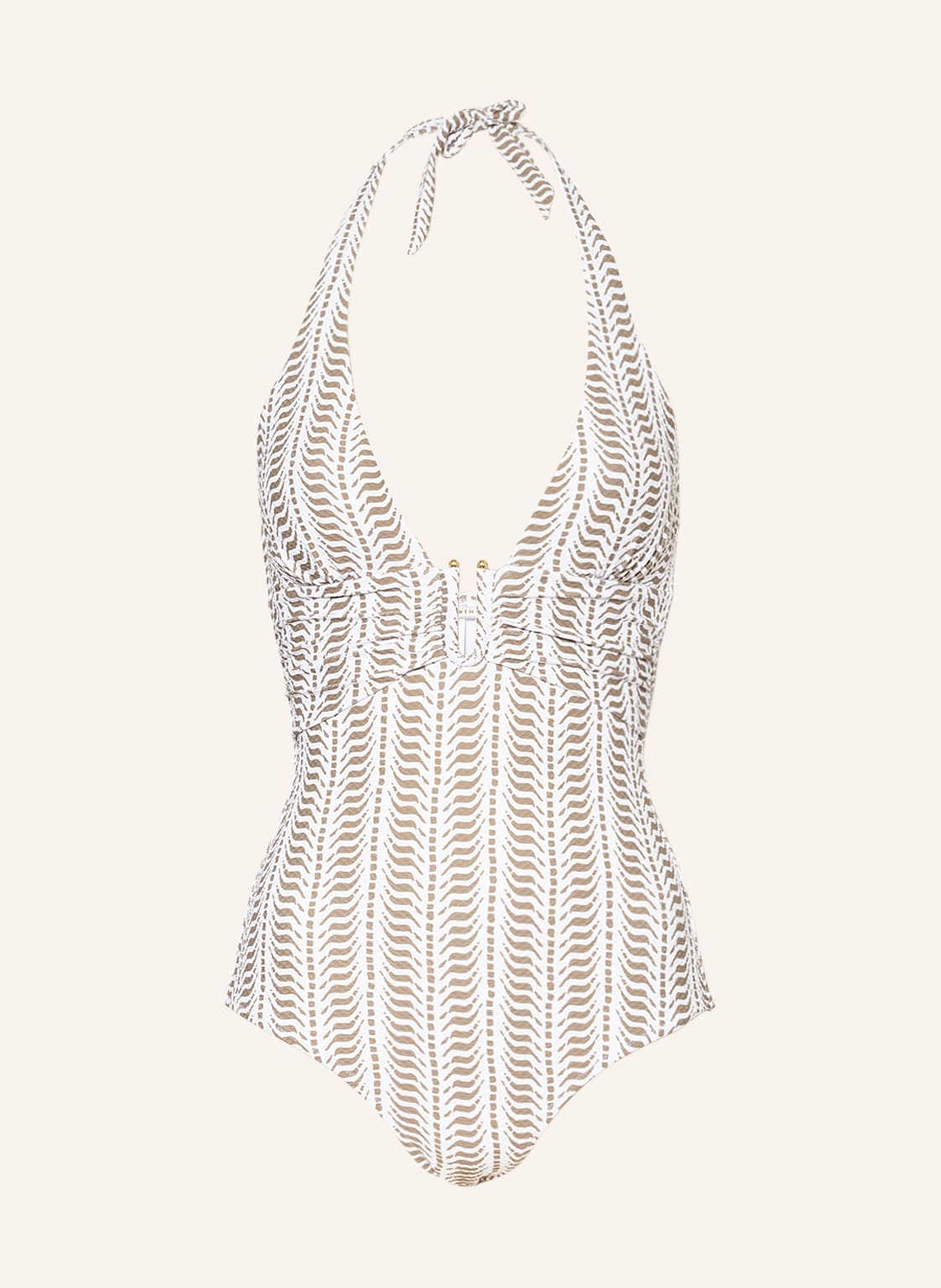 Image of Heidi Klein Neckholder-Badeanzug Rum Point weiss