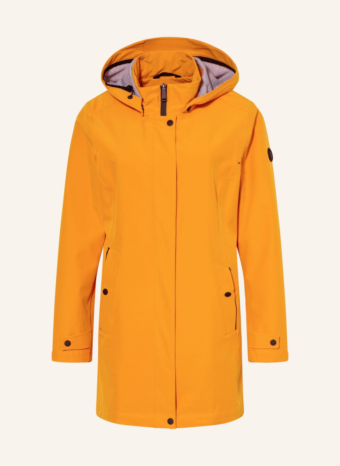 Image of Reset Regenjacke Agadir Mit Abnehmbarer Kapuze orange