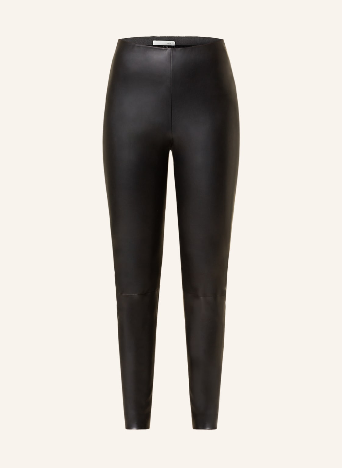 Image of Oui Leggings In Lederoptik schwarz