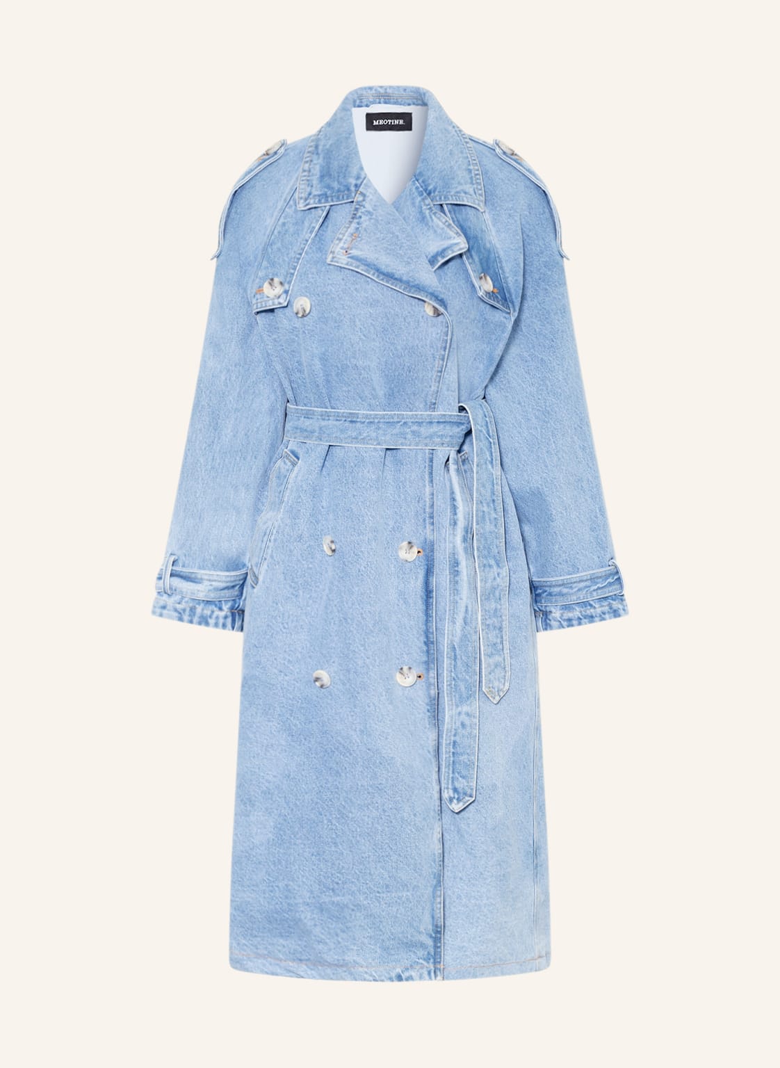 Image of Meotine Jeans-Trenchcoat blau