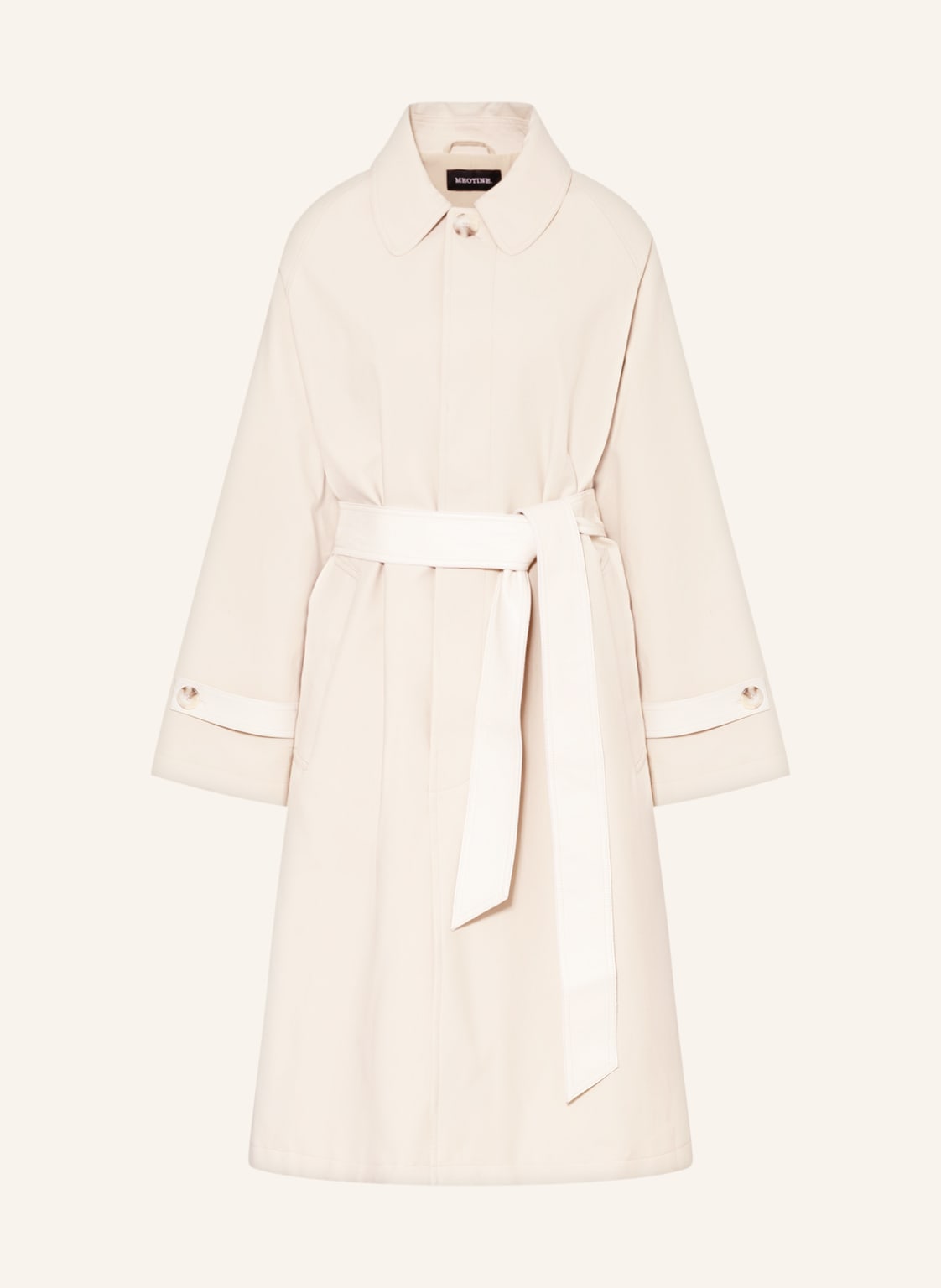 Image of Meotine Trenchcoat Im Materialmix beige
