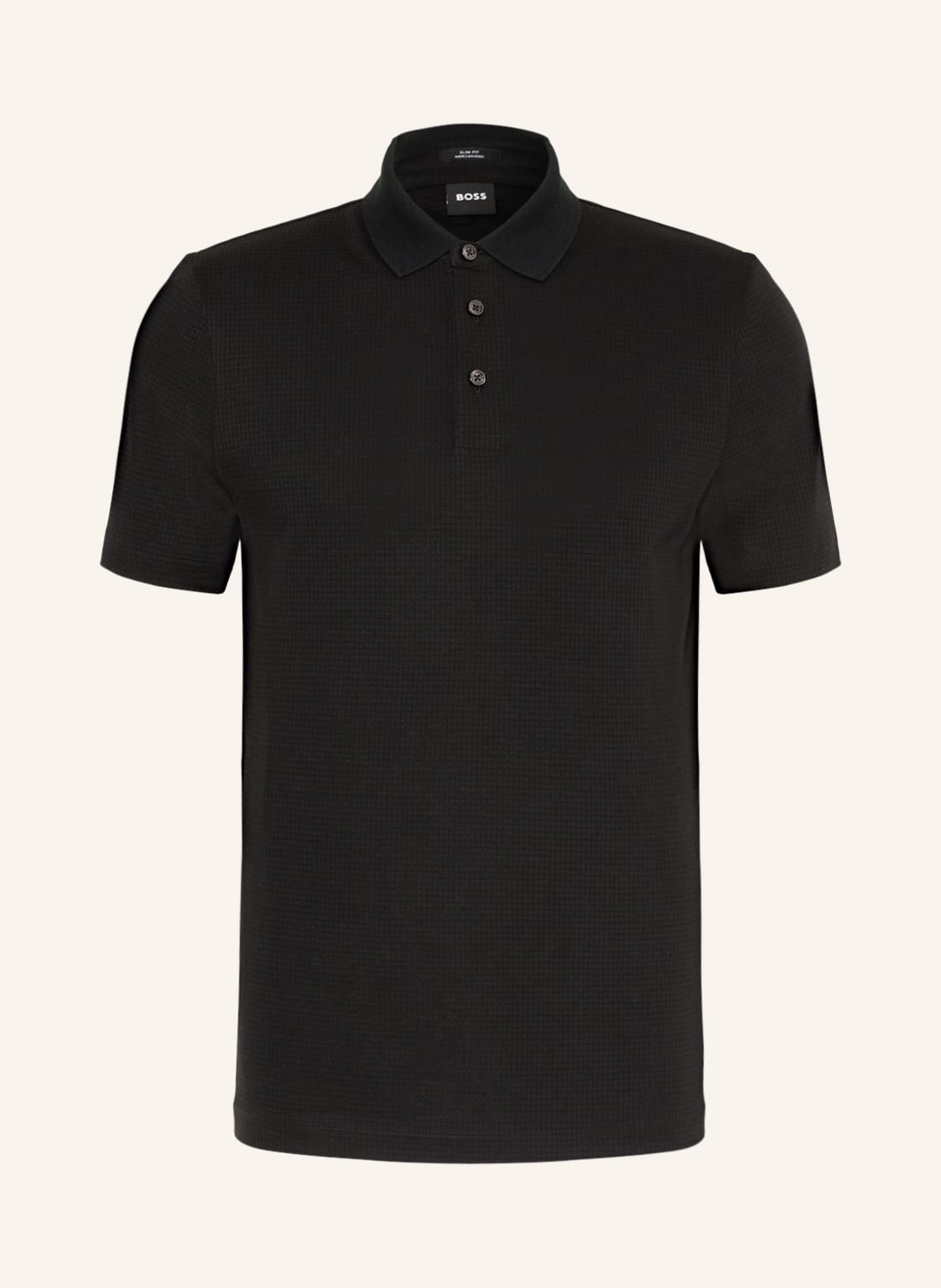 Image of Boss Jersey-Poloshirt Pitton schwarz