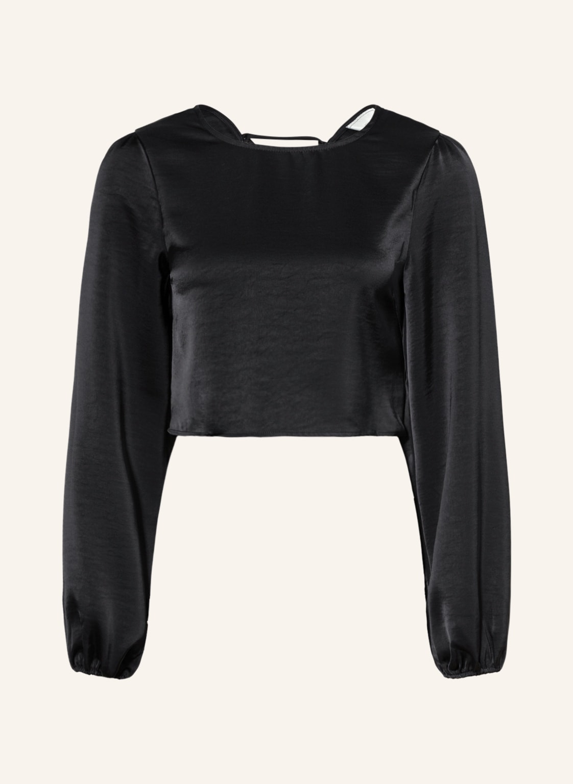 Image of Neo Noir Cropped-Blusenshirt Aura schwarz