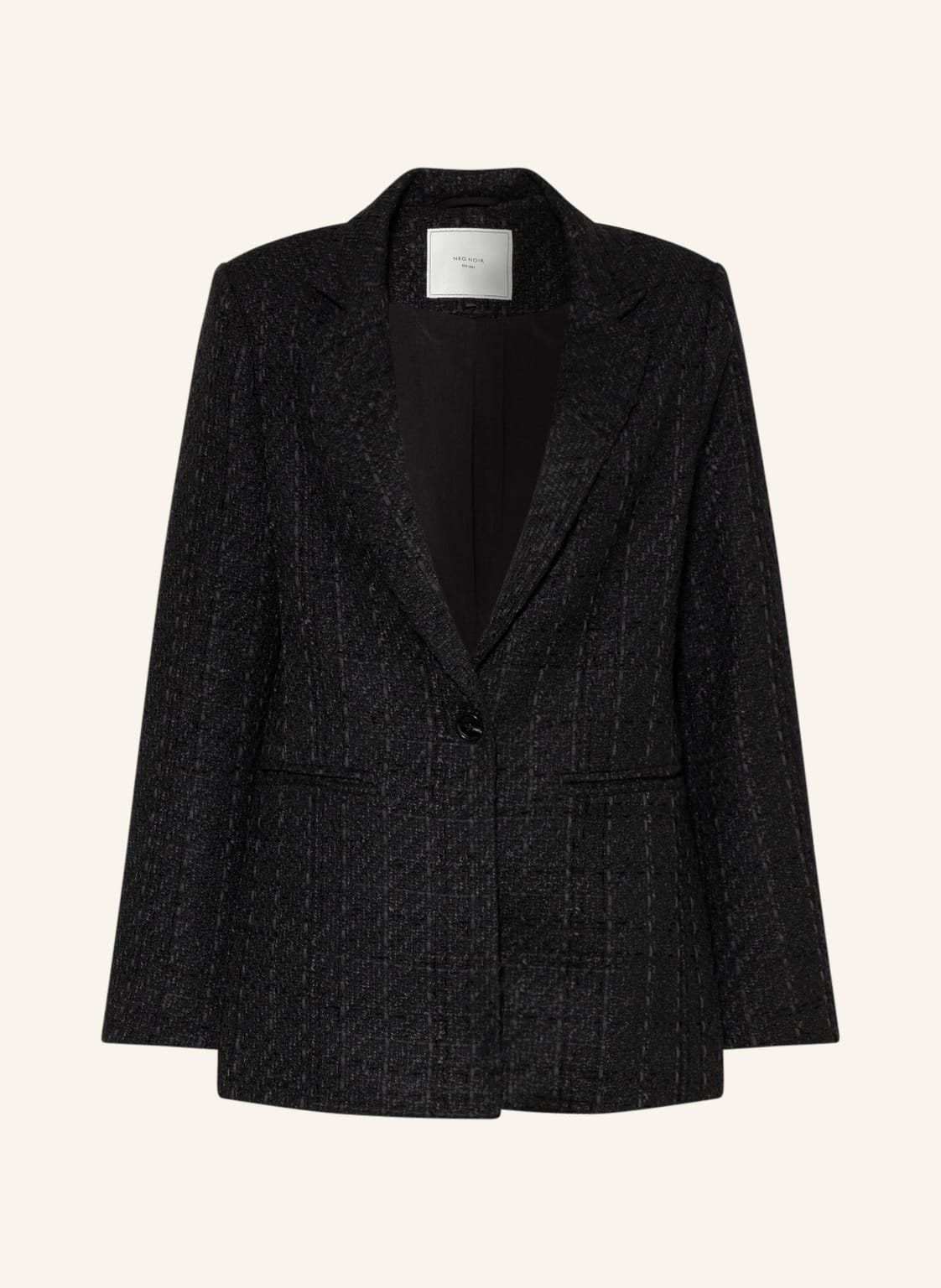 Image of Neo Noir Bouclé-Blazer Avery schwarz
