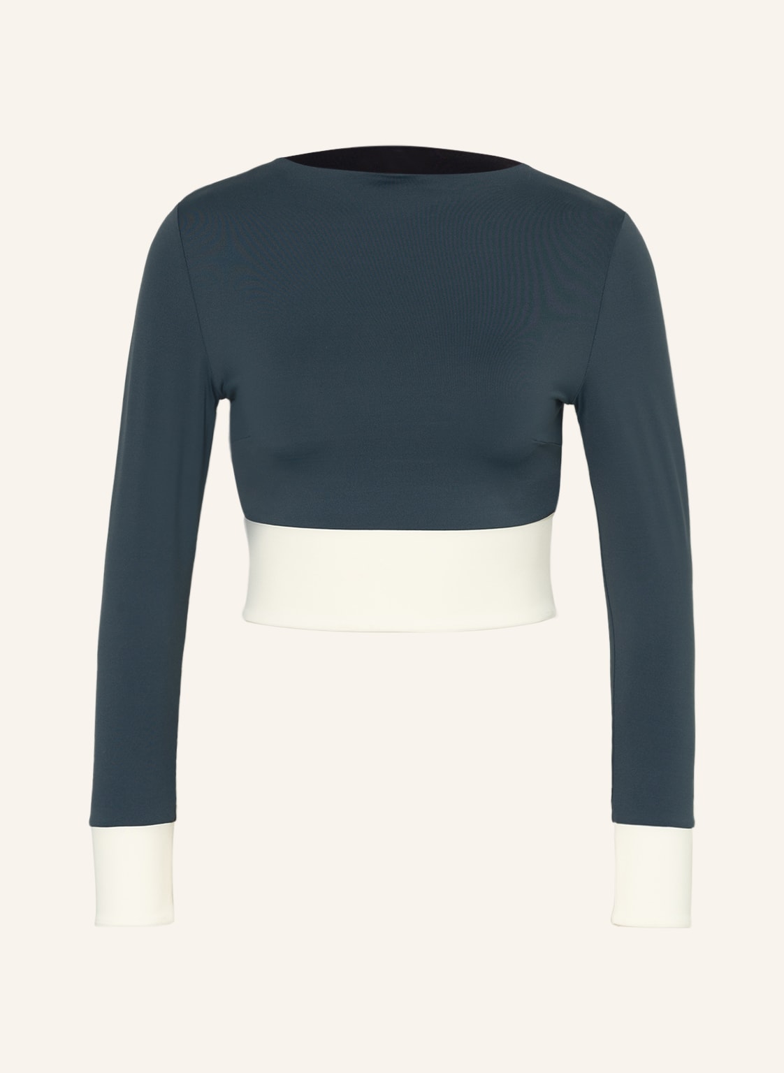 Image of Mymarini Cropped-Longsleeve Surfshirt Zum Wenden Mit Uv-Schutz 50 schwarz