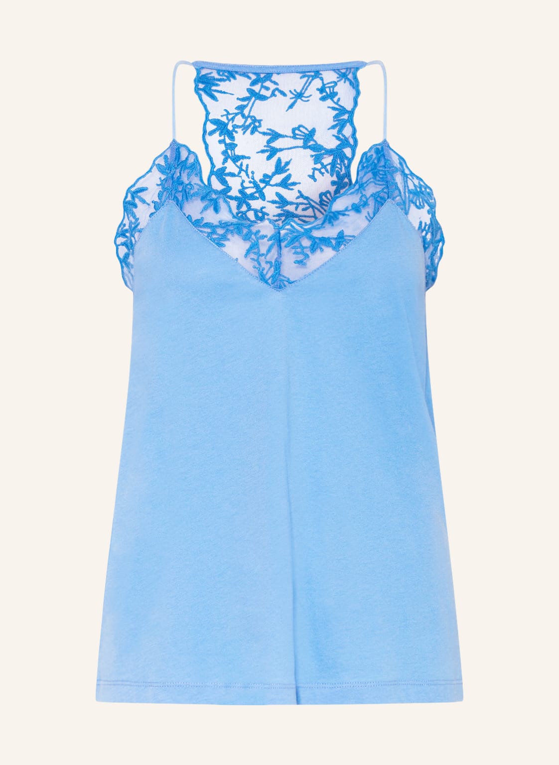 Image of Lanius Top Mit Spitze blau