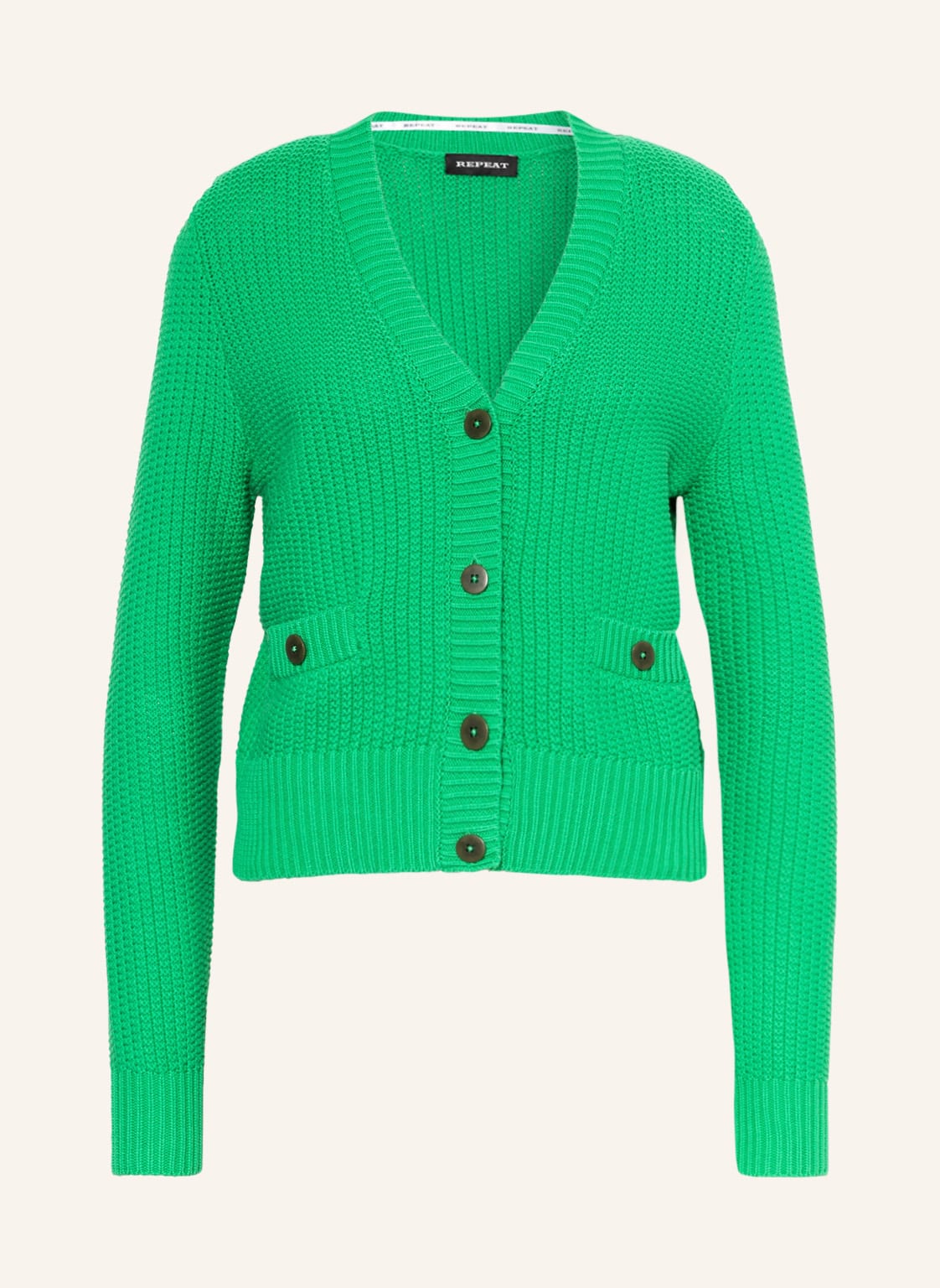 Image of Repeat Strickjacke gruen