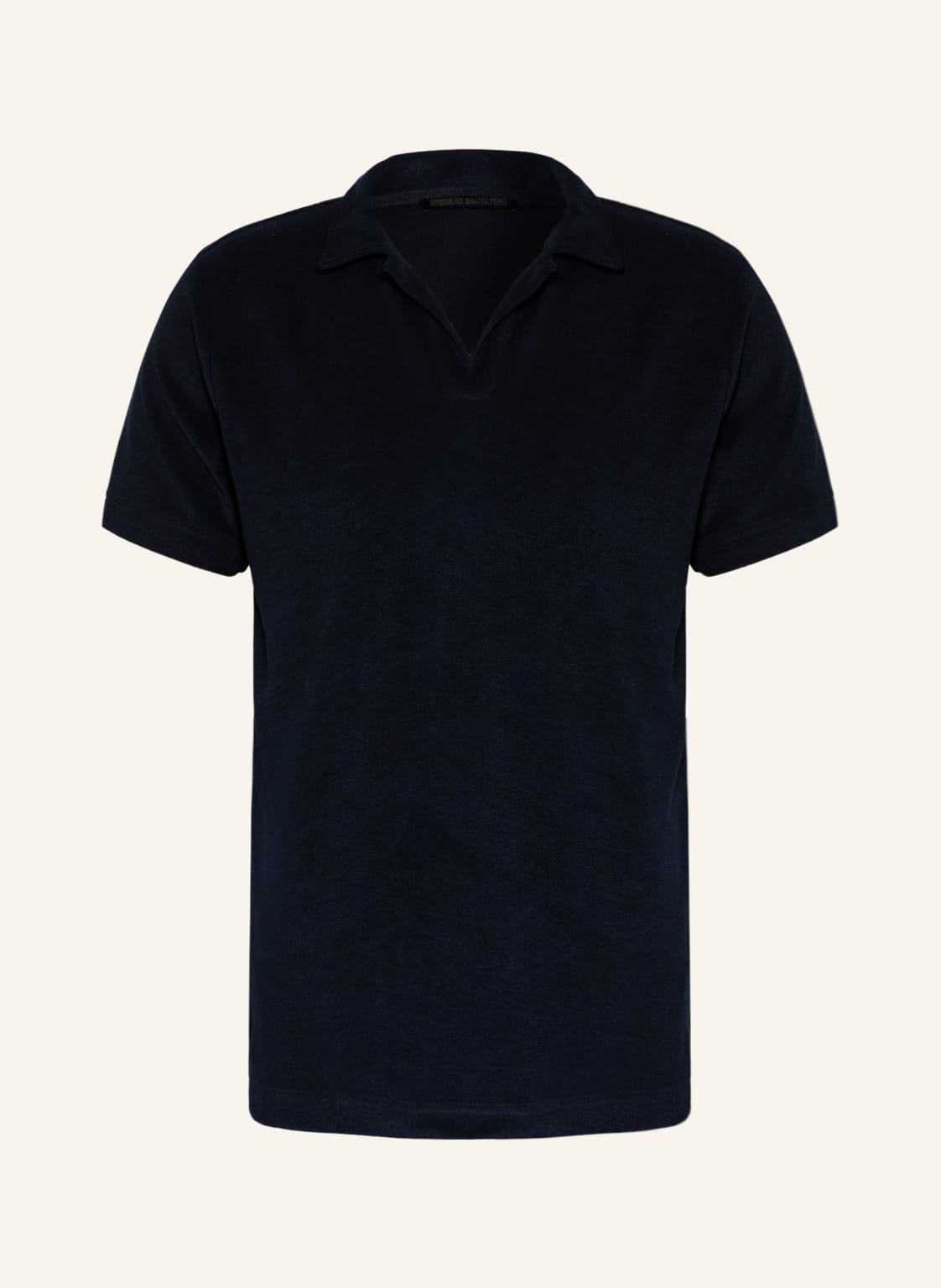 Image of Drykorn Frottee-Poloshirt Benedickt blau