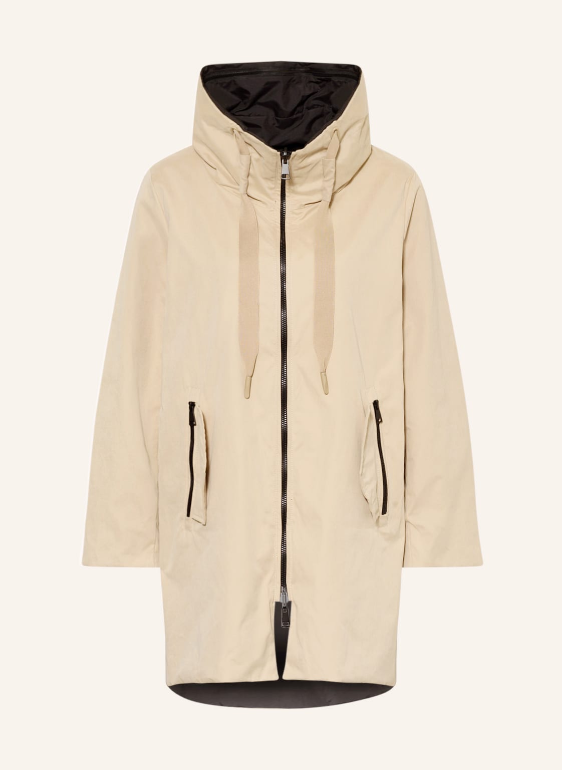 Image of Rino & Pelle Mantel Brazil Zum Wenden braun