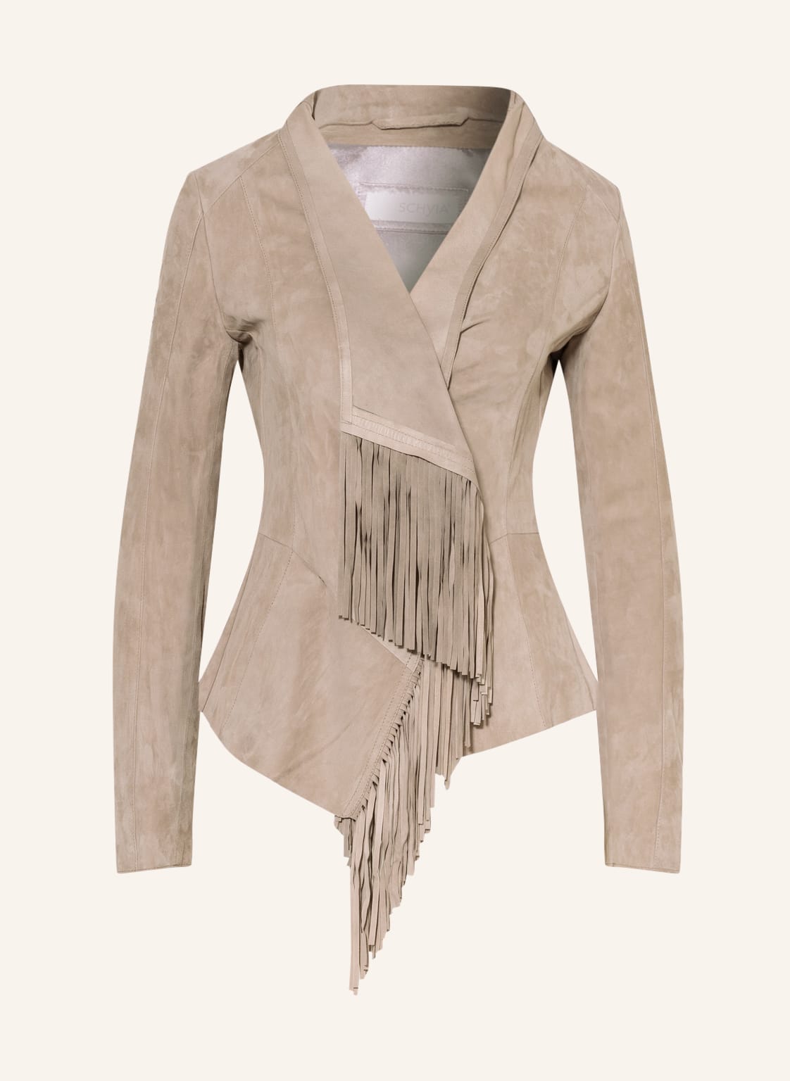 Image of Schyia Lederjacke Hedi grau