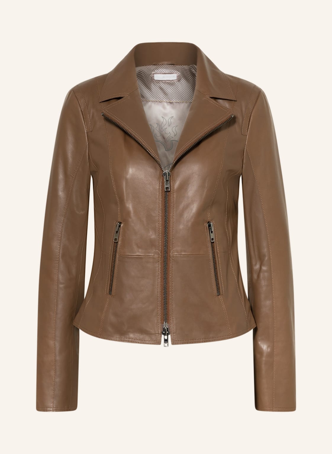 Image of Schyia Lederjacke Kira braun