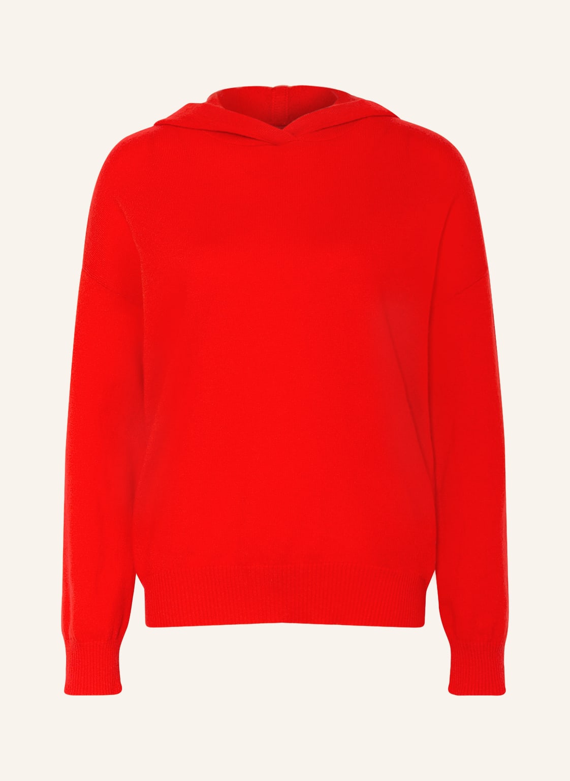 Image of (The Mercer) N.Y. Strick-Hoodie Aus Cashmere rot