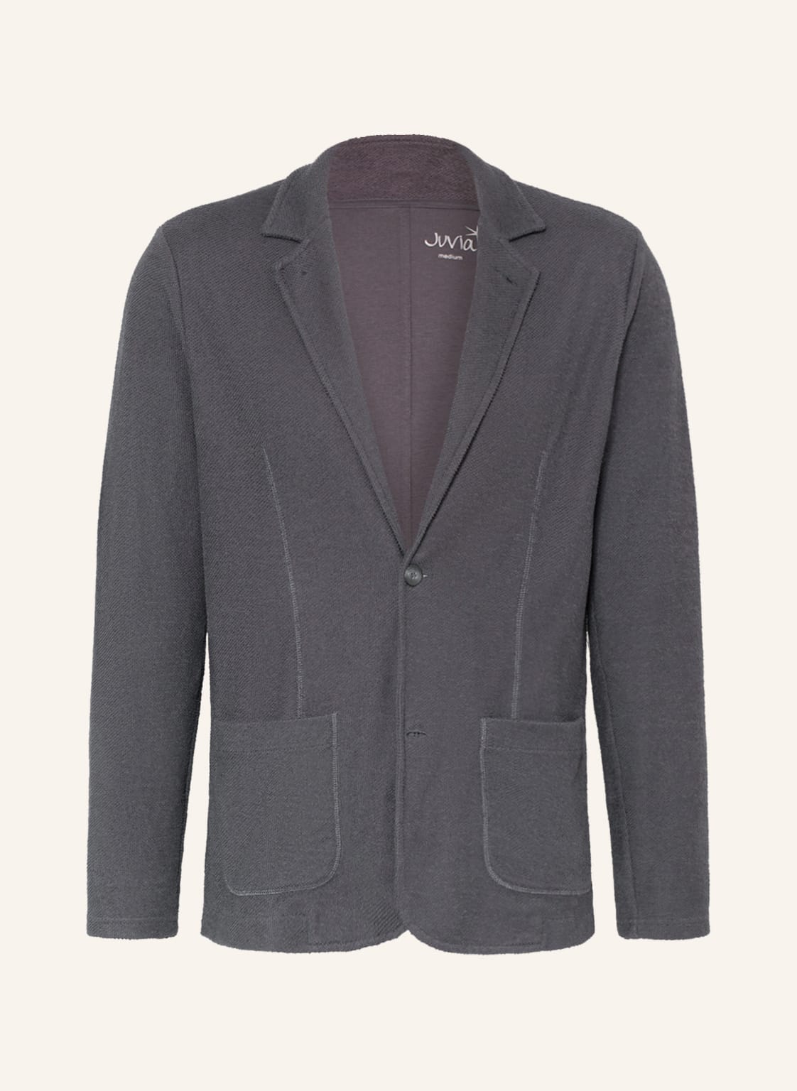 Image of Juvia Bouclé-Sakko Extra Slim Fit grau