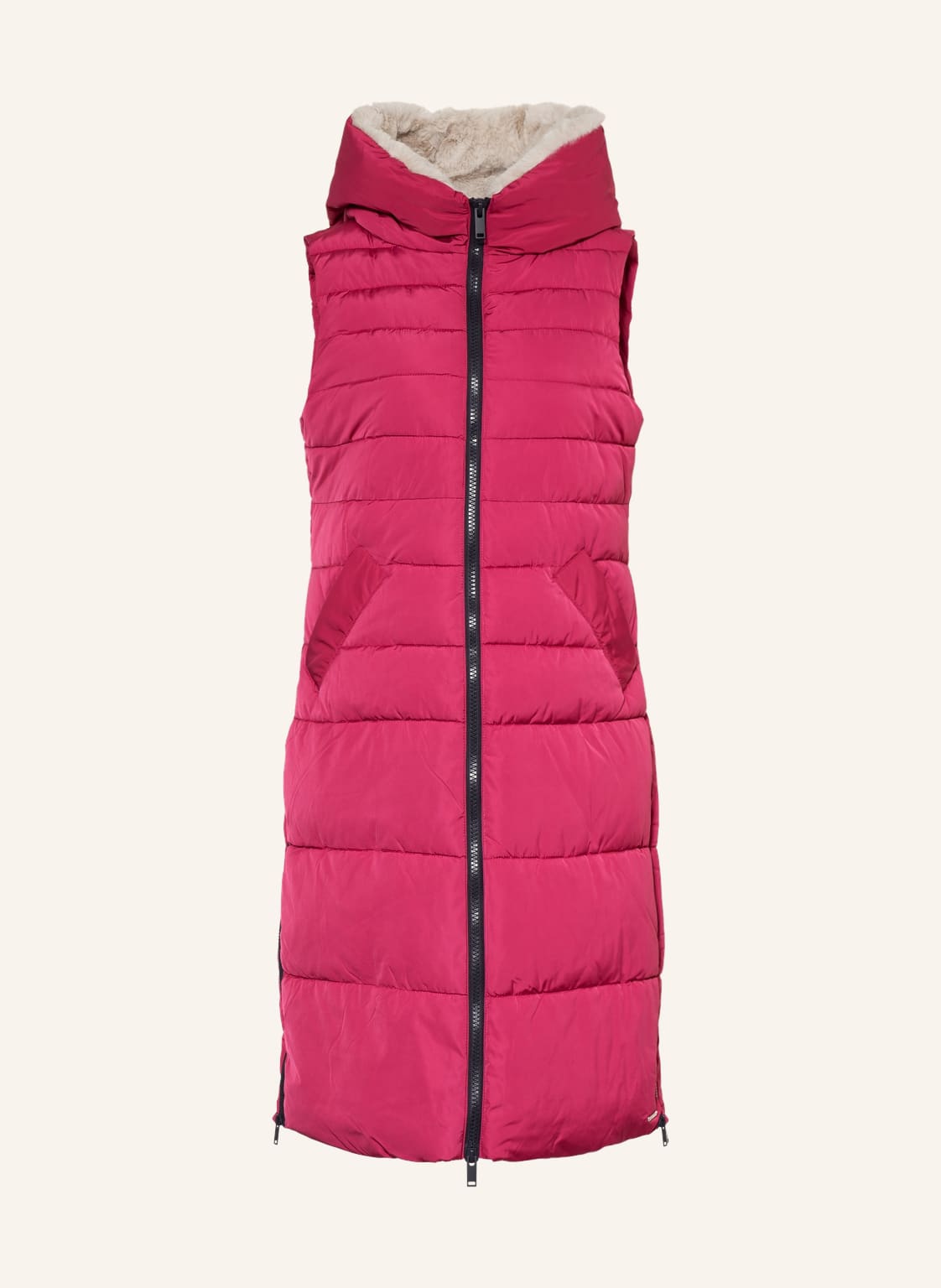 Image of Rino & Pelle Steppweste Nicci Mit Kunstpelz pink