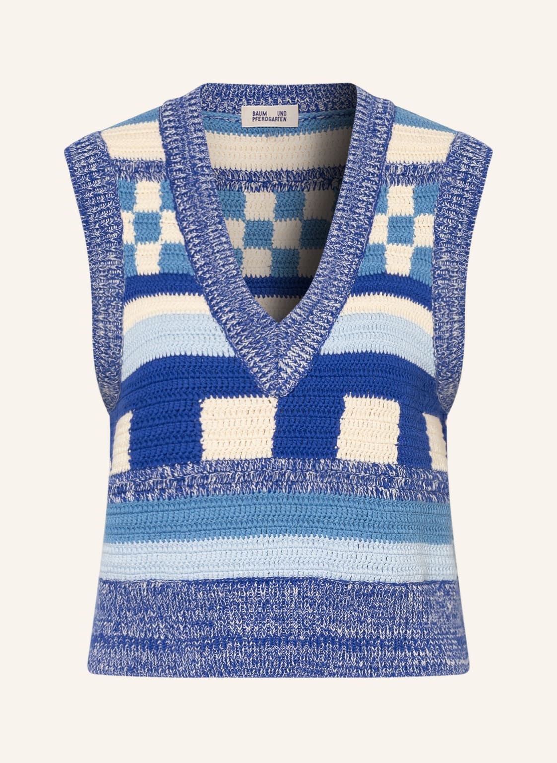 Image of Baum Und Pferdgarten Strickweste Cabot blau