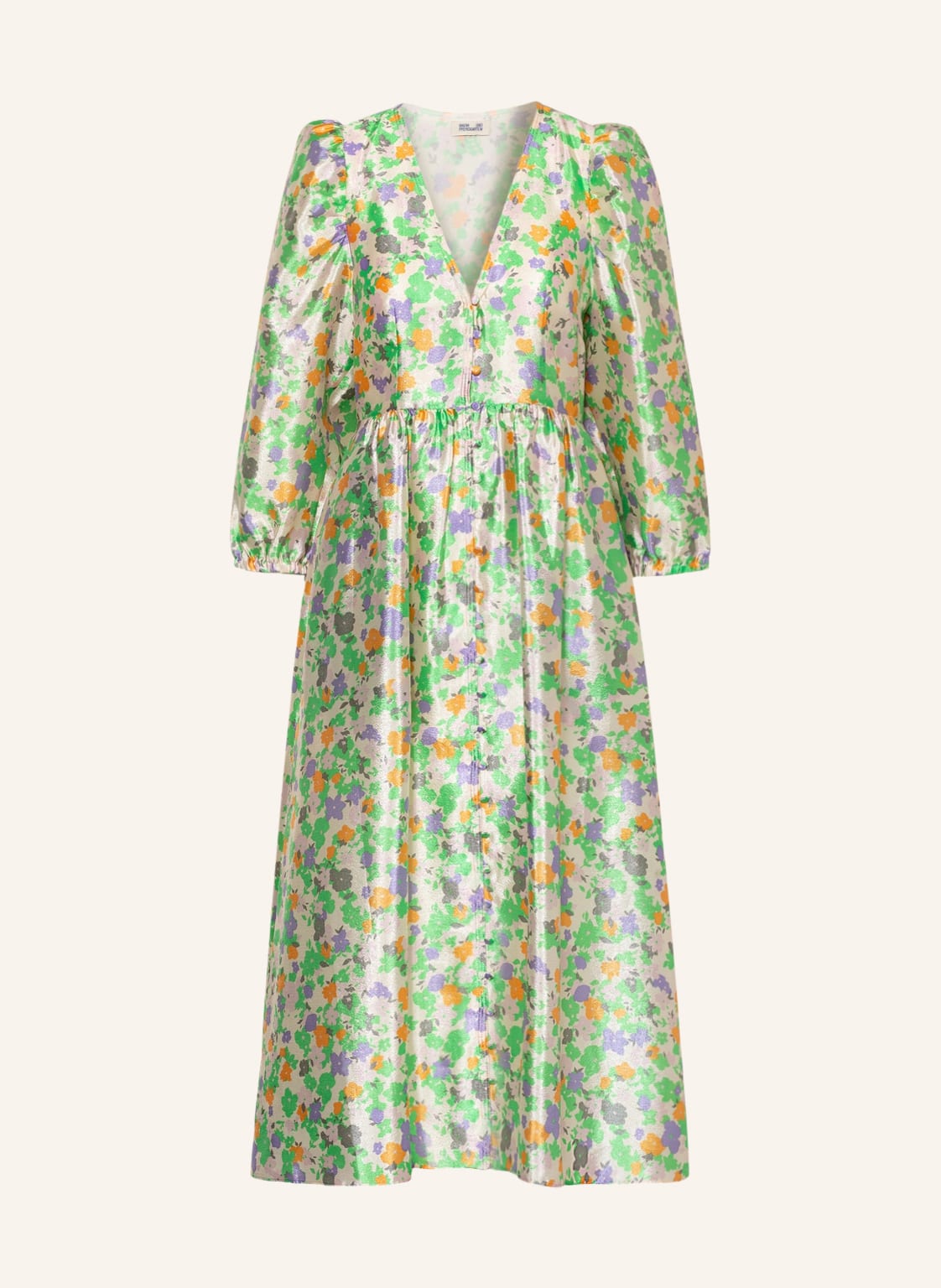 Image of Baum Und Pferdgarten Hemdblusenkleid Asana Mit 3/4-Arm gruen