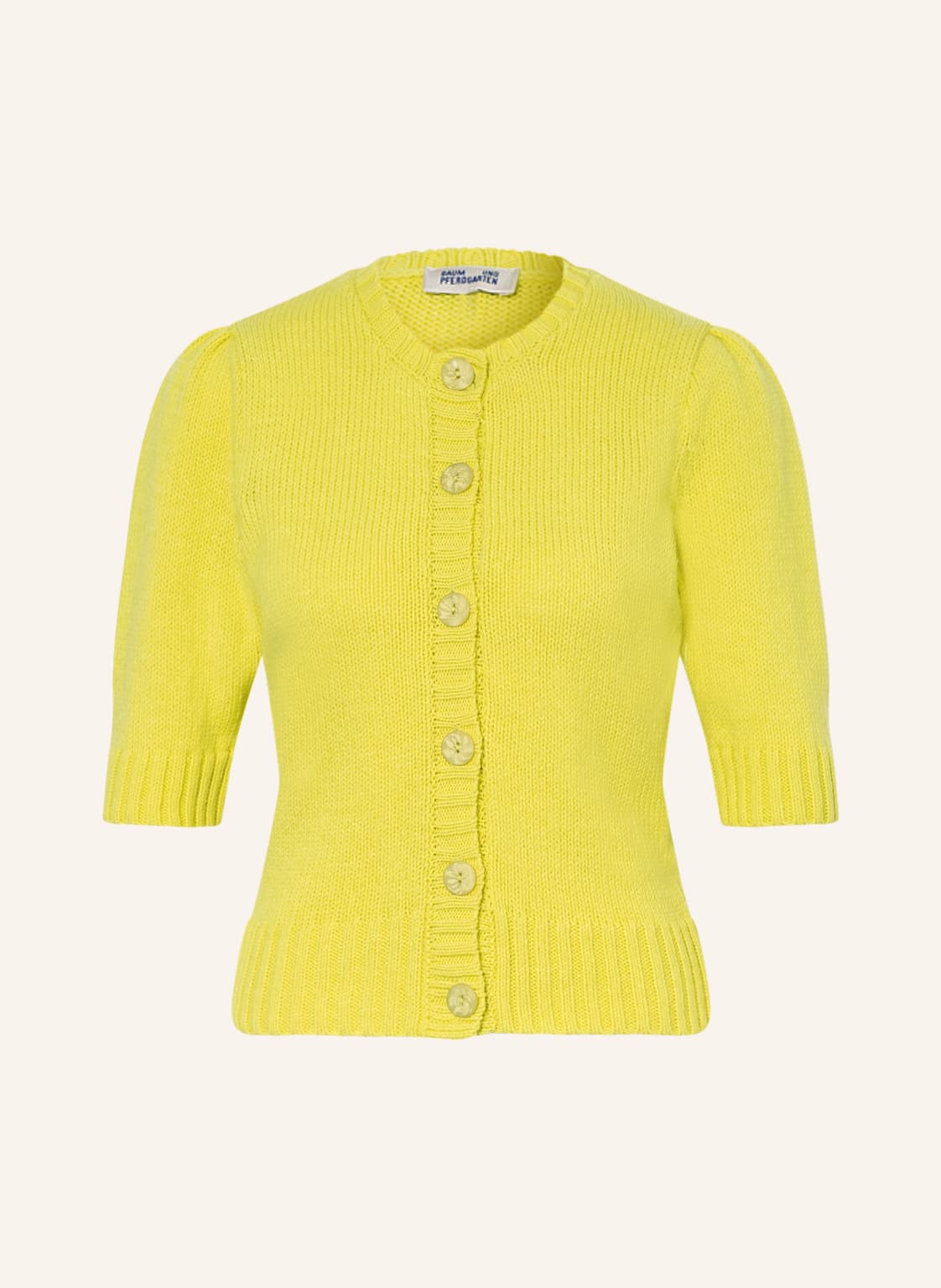 Image of Baum Und Pferdgarten Strickjacke Carlee gelb