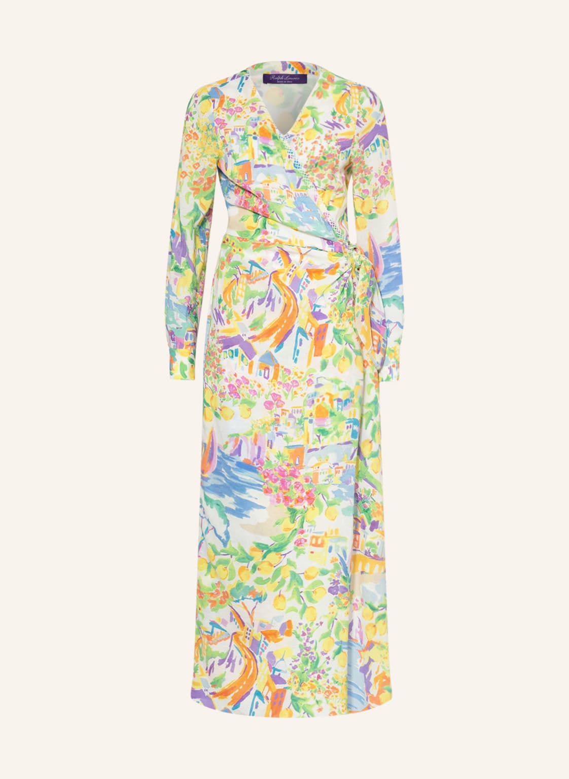 Image of Ralph Lauren Collection Wickelkleid gelb