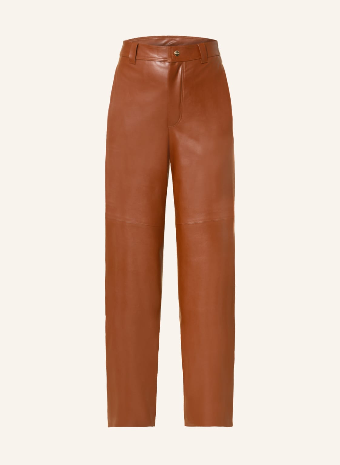 Image of Vanilia Hose In Lederoptik braun