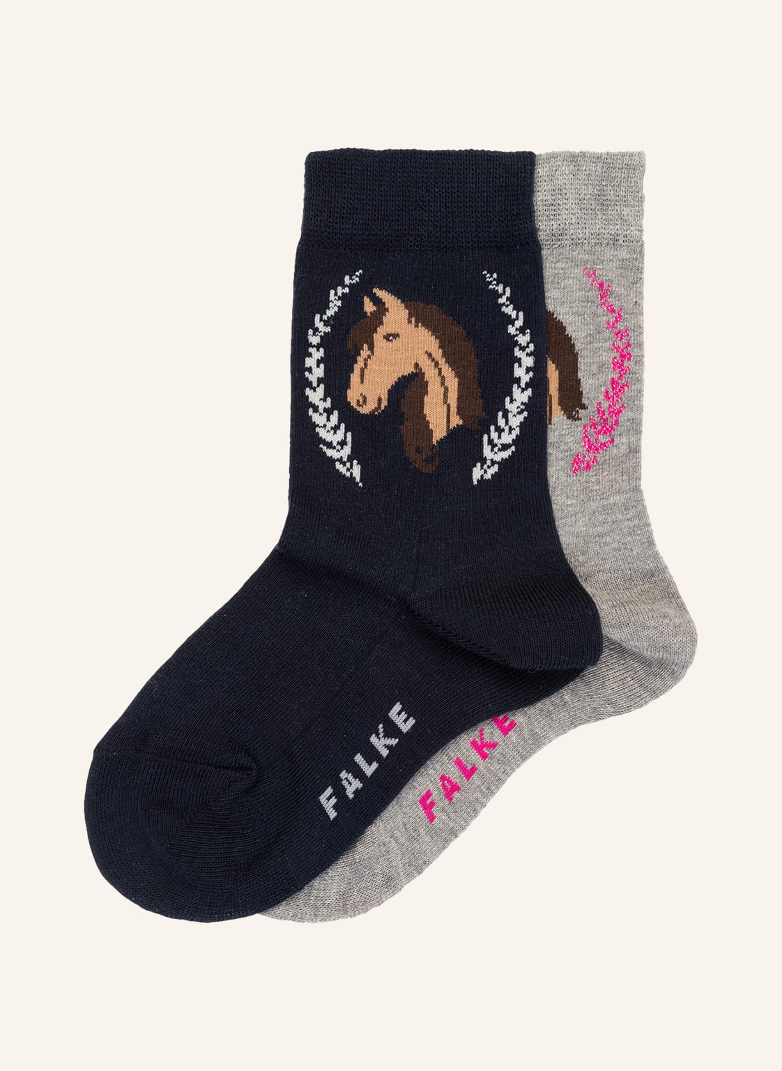 Image of Falke 2er-Pack Socken Horse grau