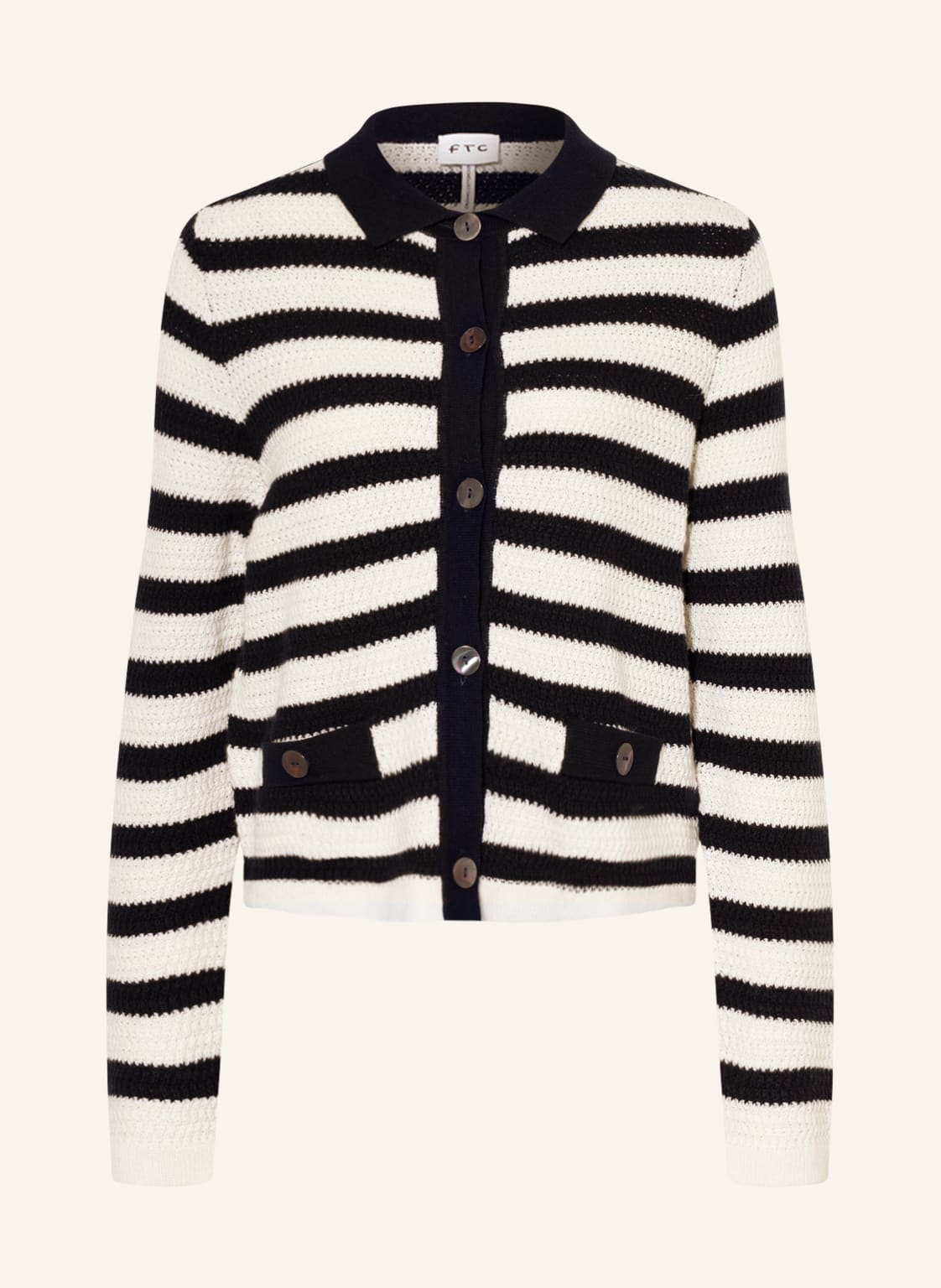 Image of Ftc Cashmere Strickjacke Mit Cashmere blau