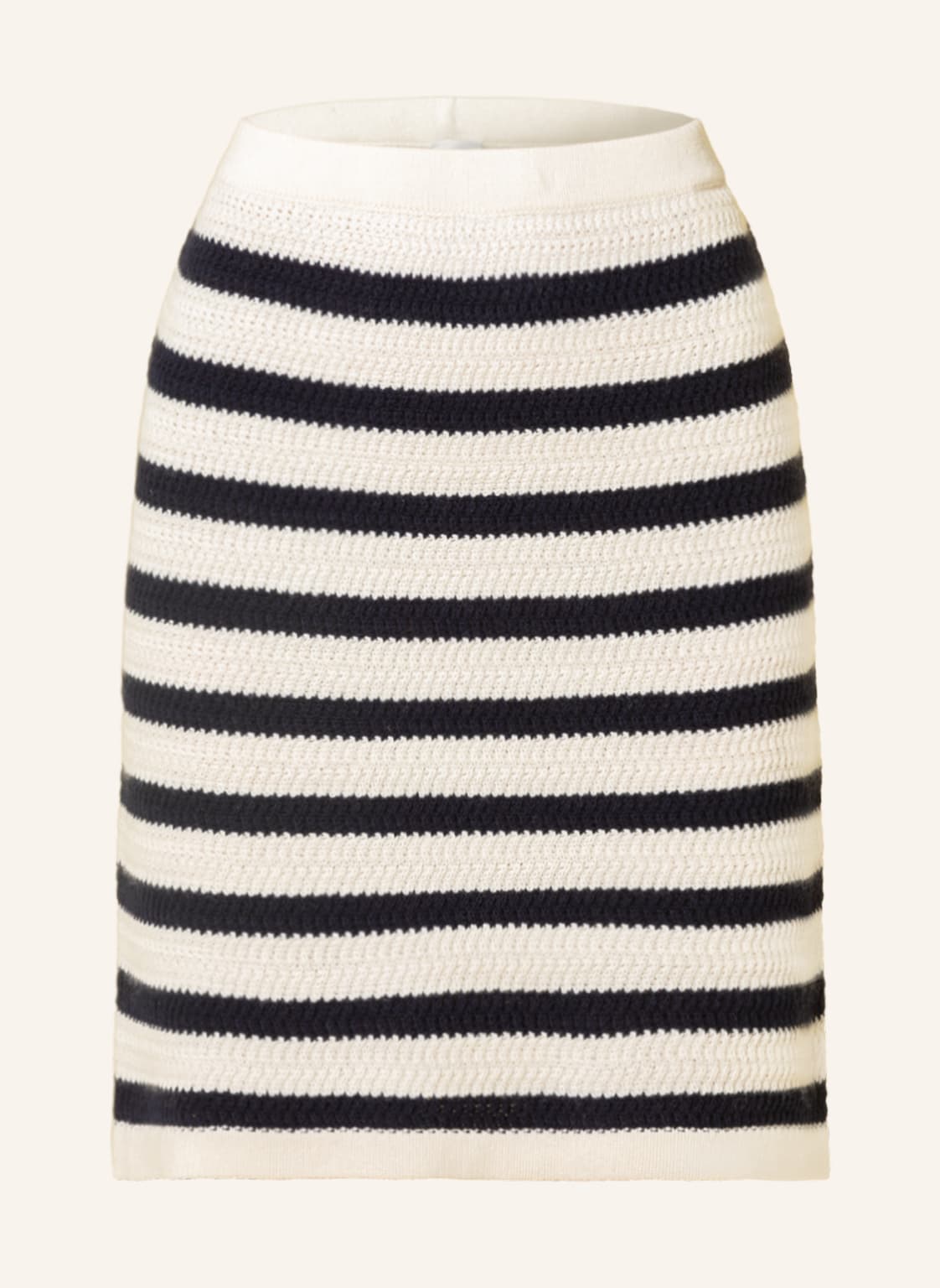 Image of Ftc Cashmere Strickrock Mit Cashmere blau