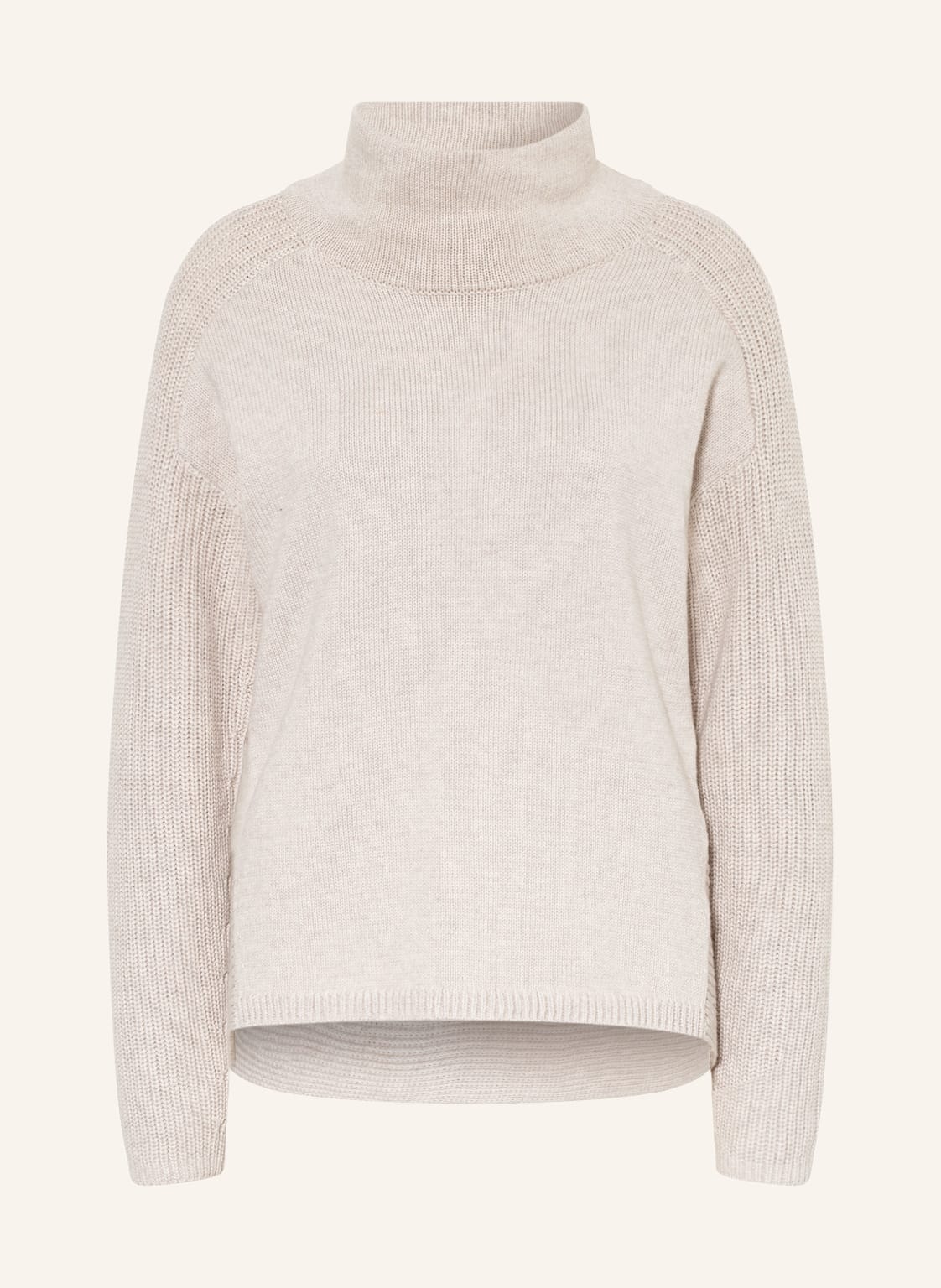 Image of Oui Rollkragenpullover beige