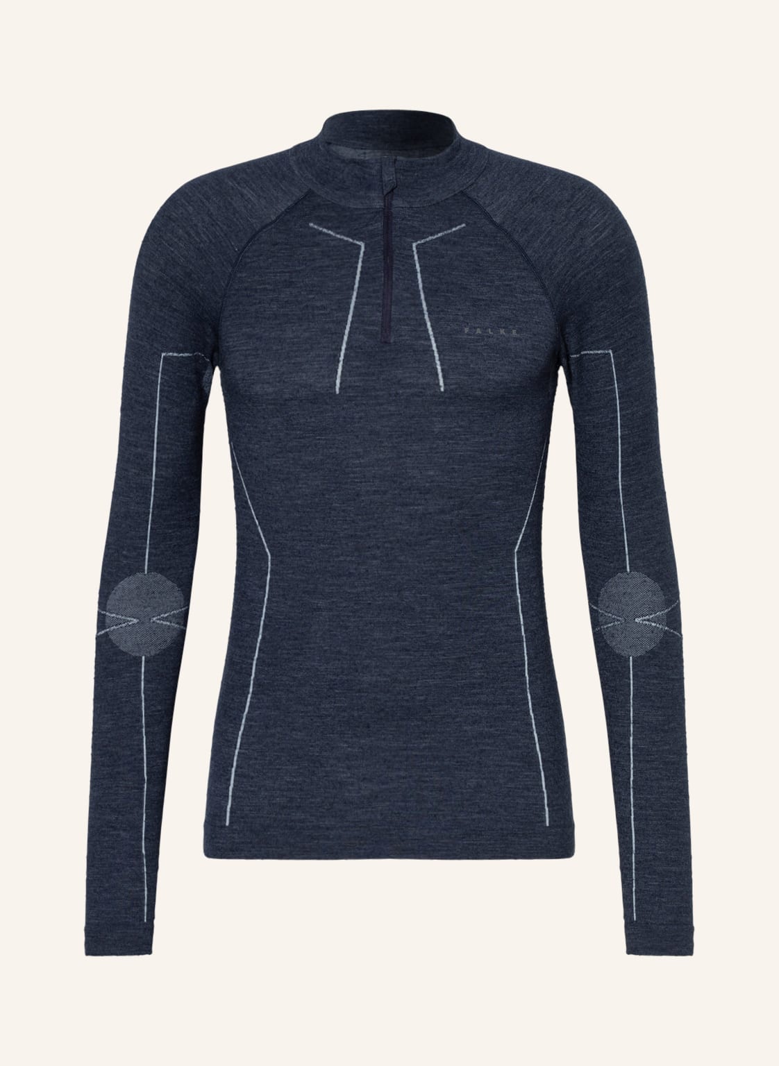 Image of Falke Funktionswäsche-Shirt Wool-Tech Mit Merinowolle blau