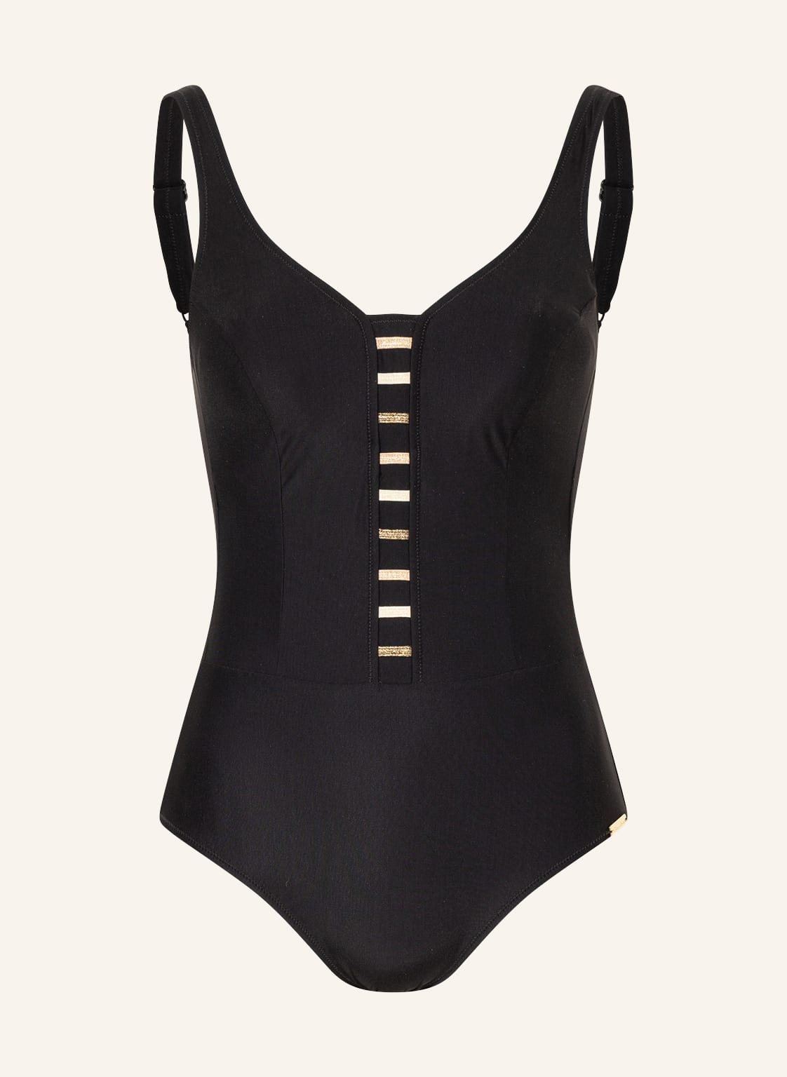 Image of Charmline Shape-Badeanzug Graphic Energy schwarz