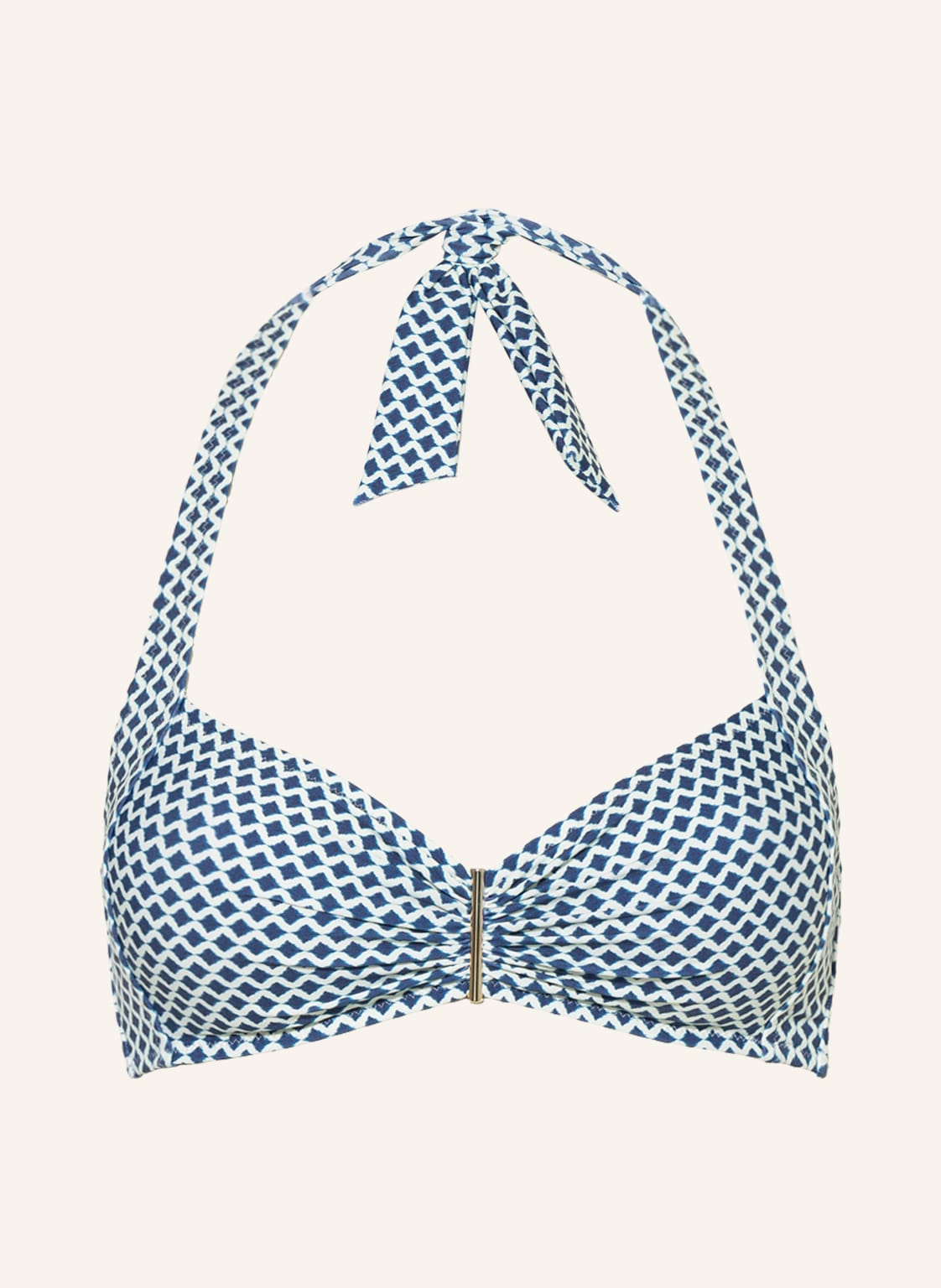 Image of Watercult Neckholder-Bikini-Top Nautic Call blau
