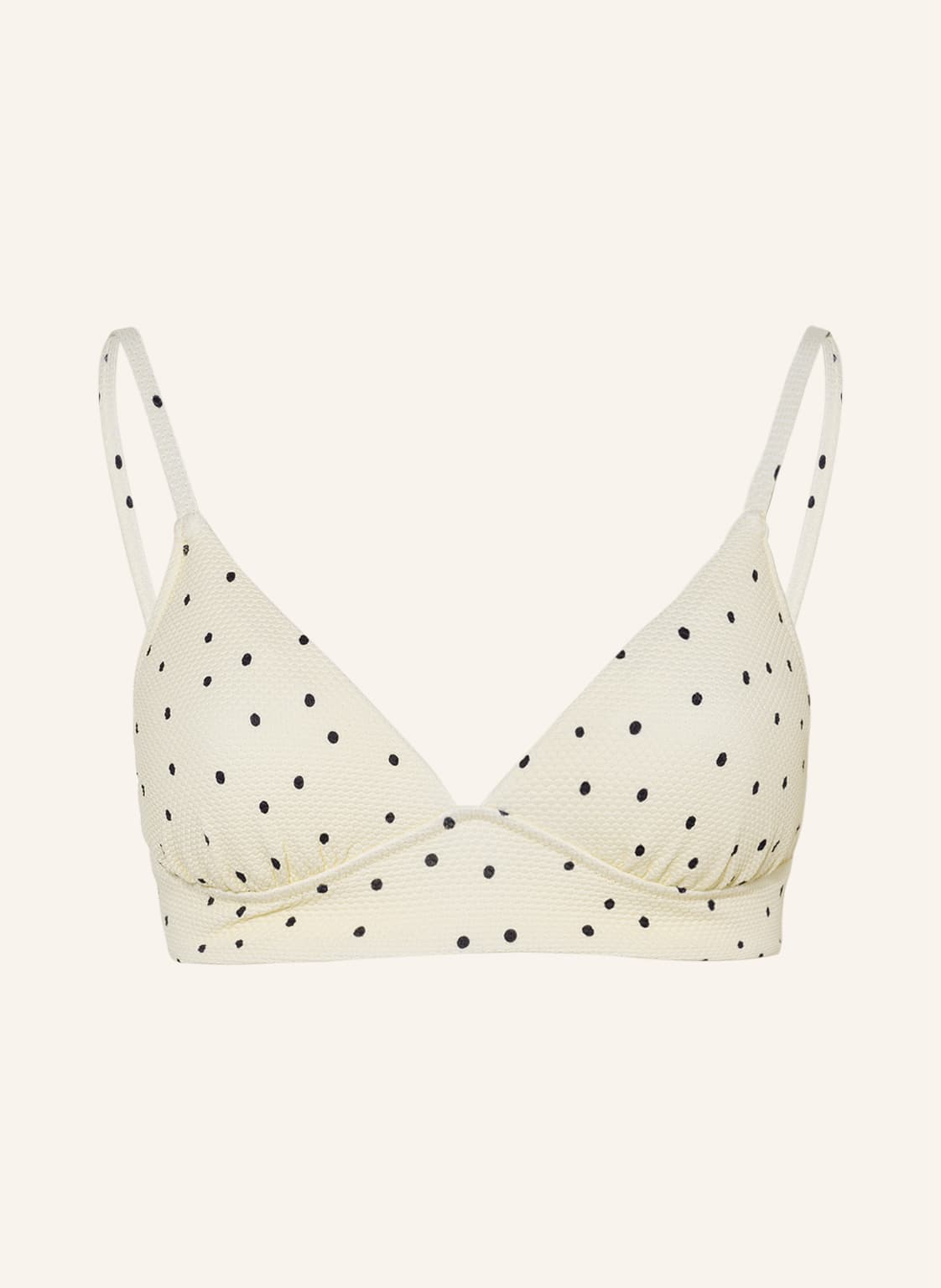 Image of Watercult Bralette-Bikini-Top Seaside Dots beige