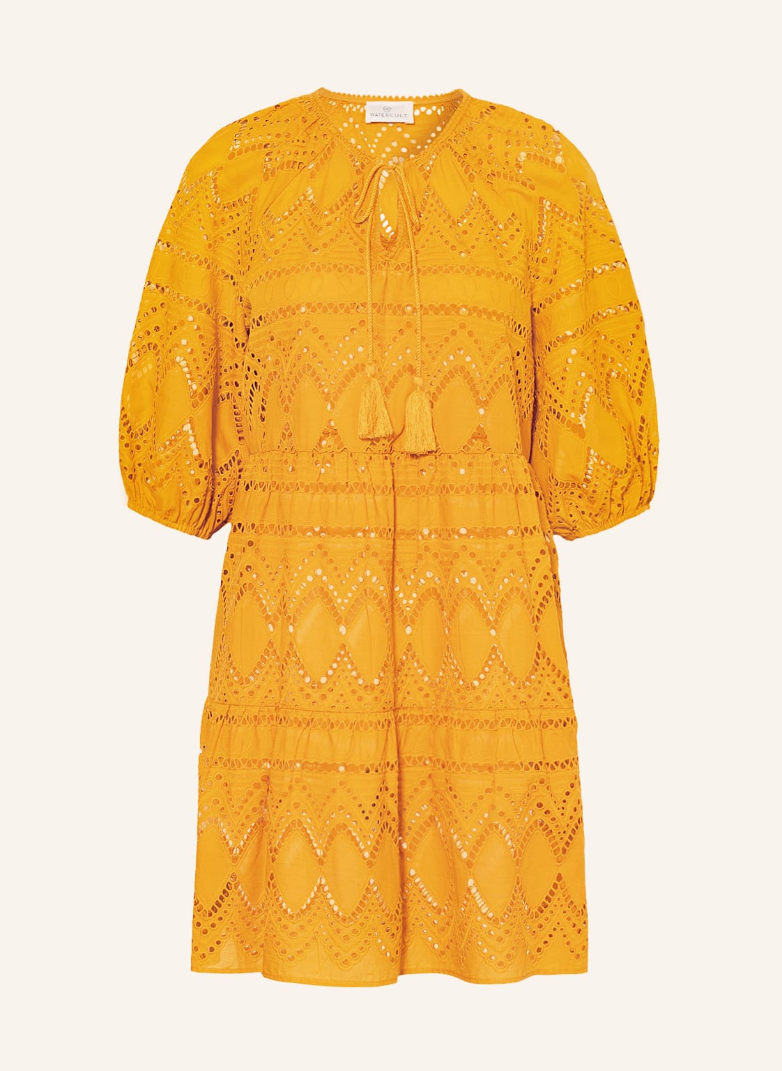 Image of Watercult Strandkleid Dopamine Stripes Mit 3/4-Arm orange