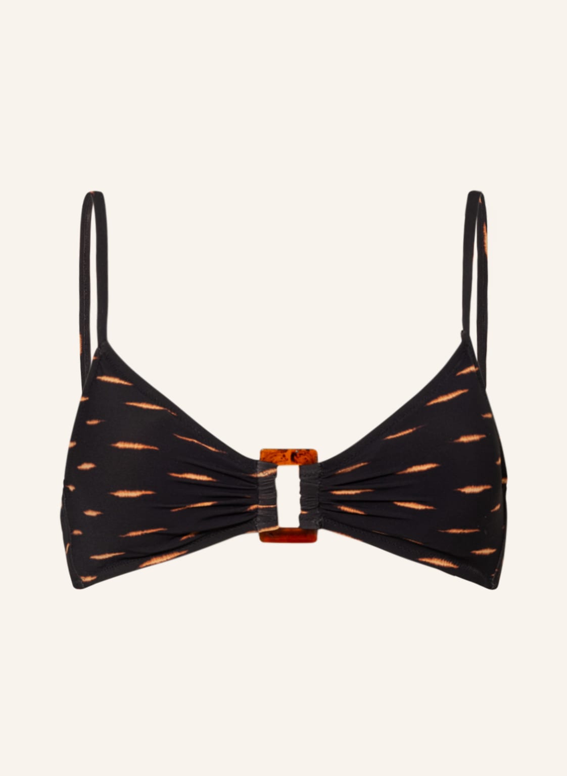 Image of Watercult Bralette-Bikini-Top Eclectic Flames schwarz
