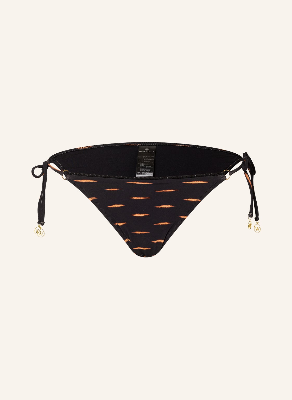 Image of Watercult Triangel-Bikini-Hose Eclectic Flames schwarz