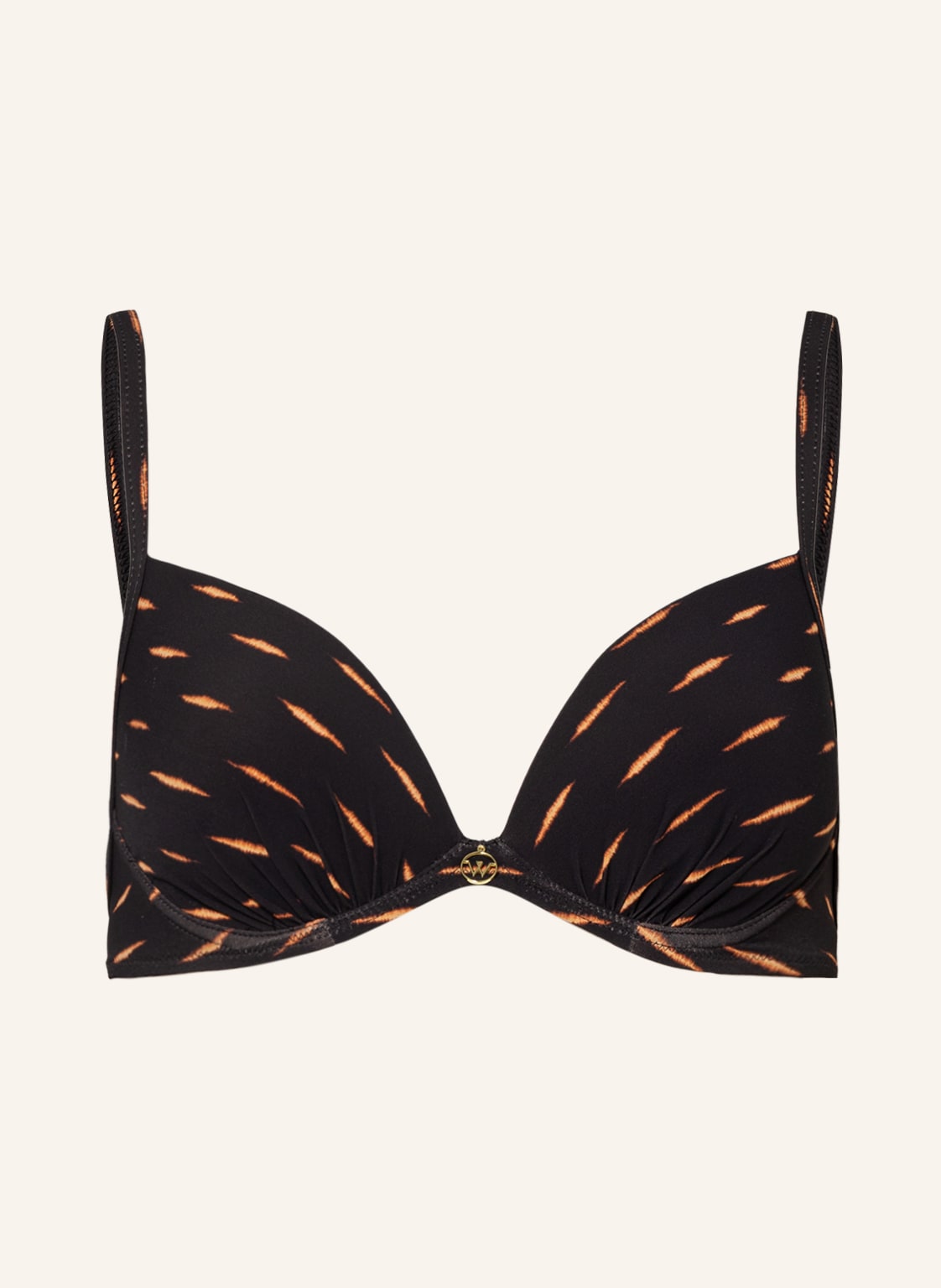 Image of Watercult Bügel-Bikini-Top Eclectic Flames schwarz