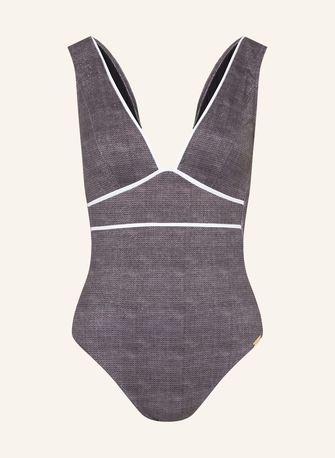 Image of Maryan Mehlhorn Badeanzug Argentum Mit Glanzgarn silber