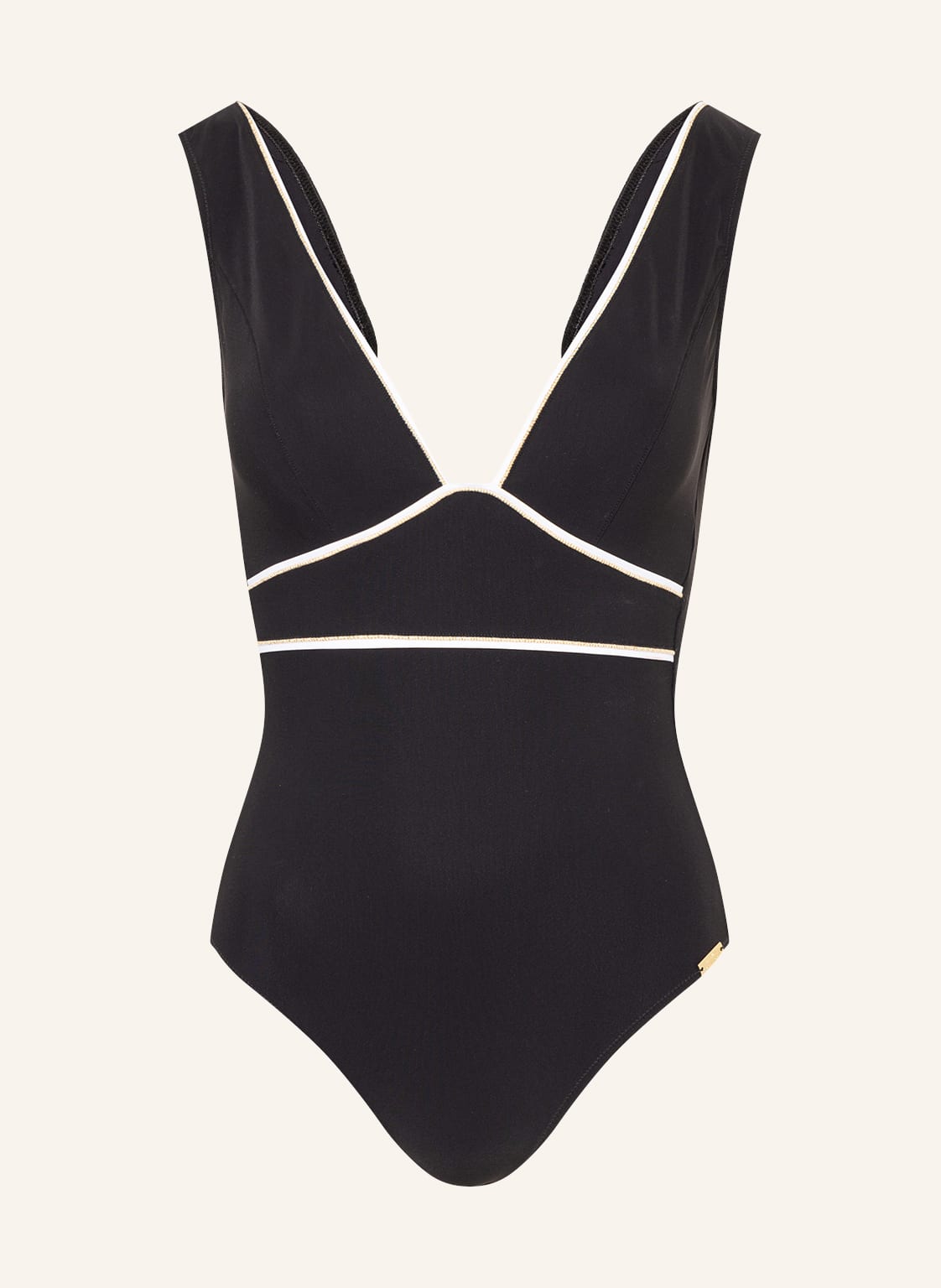 Image of Maryan Mehlhorn Badeanzug Metrics Mit Glanzgarn schwarz