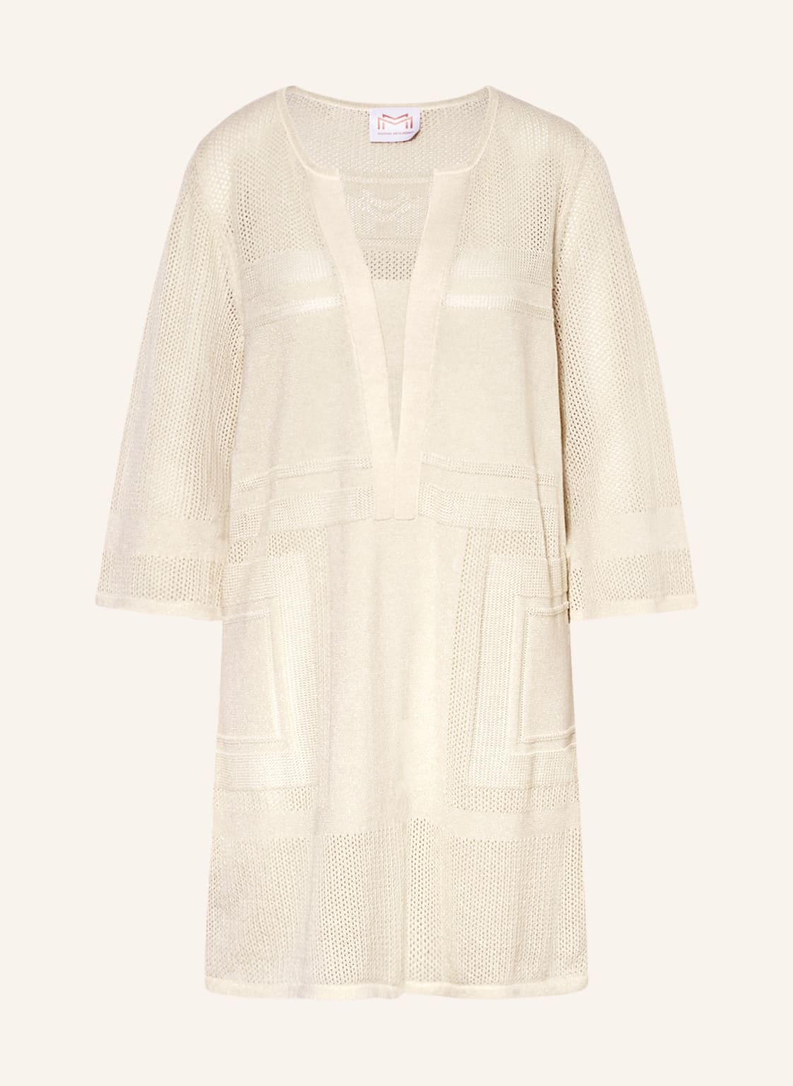 Image of Maryan Mehlhorn Stricktunika Metrics Und Mit Glanzgarn beige