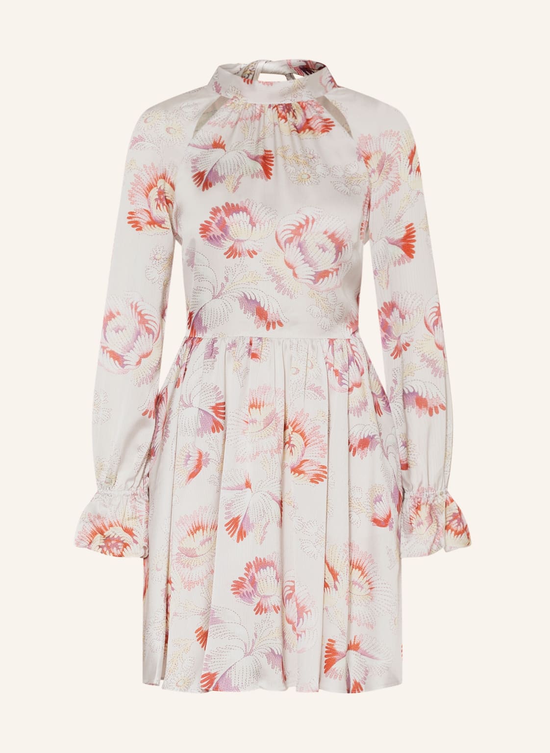 Image of Ted Baker Kleid Dinnaa Mit Cut-Outs weiss