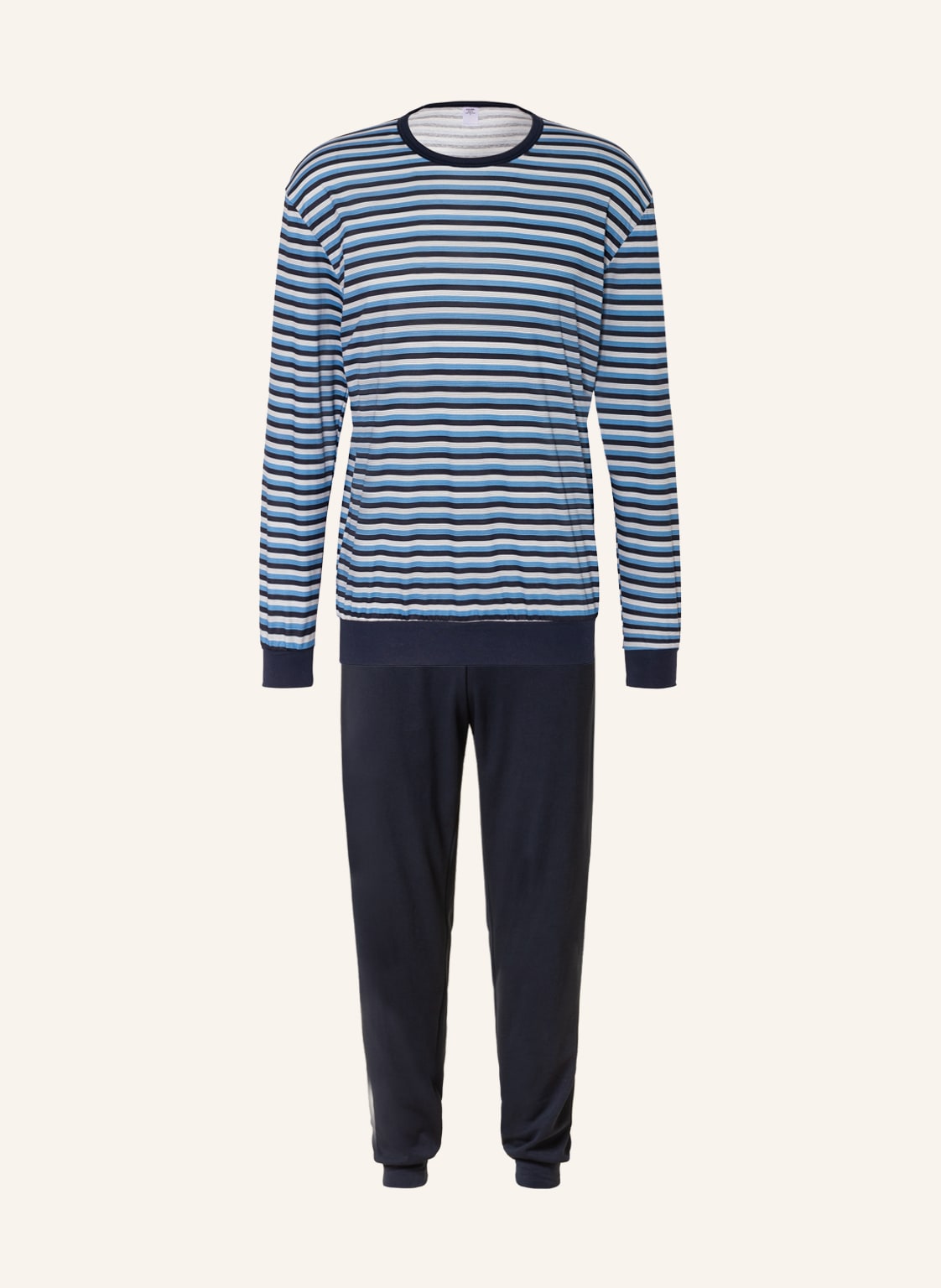 Image of Calida Schlafanzug Relax Streamline blau