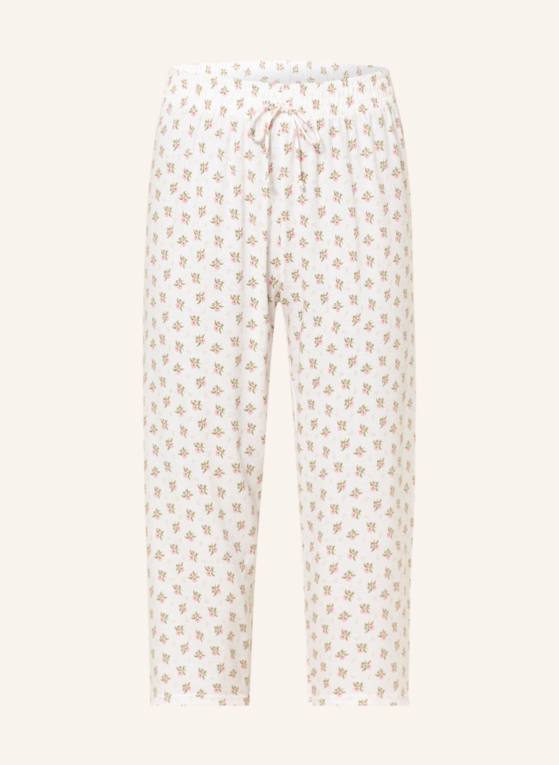 Image of Calida 3/4-Schlafhose Favourites Rosy weiss
