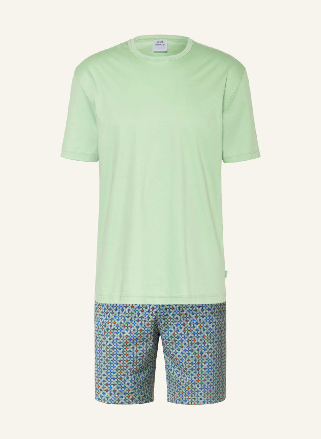 Image of Calida Shorty-Schlafanzug Relaxed Streamline gruen