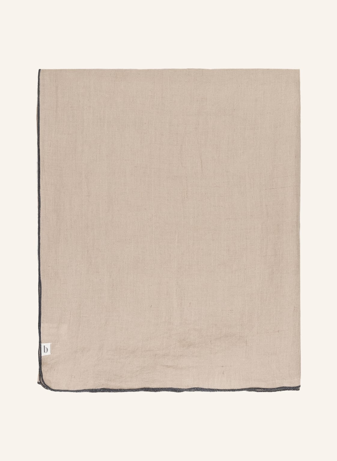 Image of Broste Copenhagen Leinen-Tischdecke beige