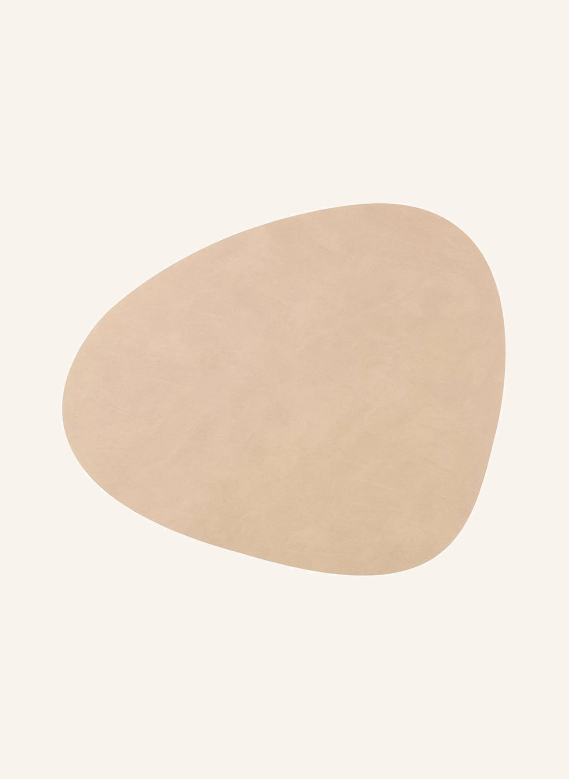 Image of Linddna Tischset Curve L Aus Leder beige