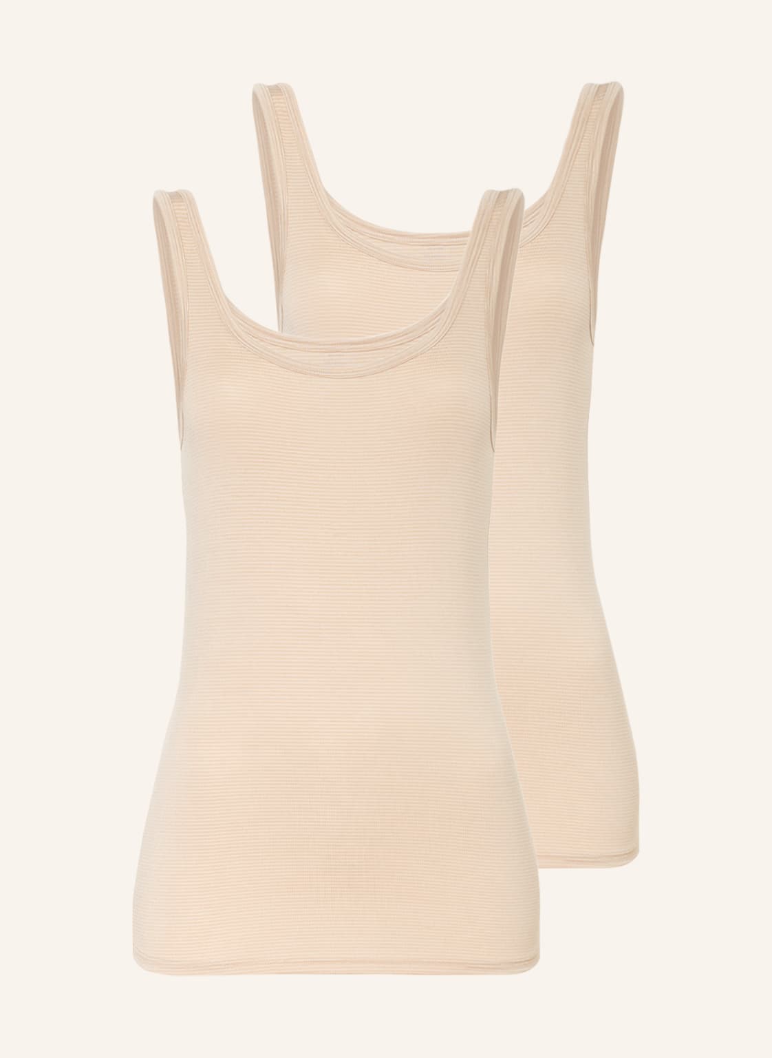 Image of Schiesser 2er-Pack Tops Modal Essentials beige