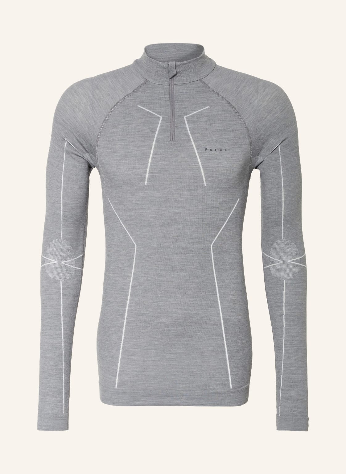 Image of Falke Funktionswäsche-Shirt Wool-Tech Mit Merinowolle grau