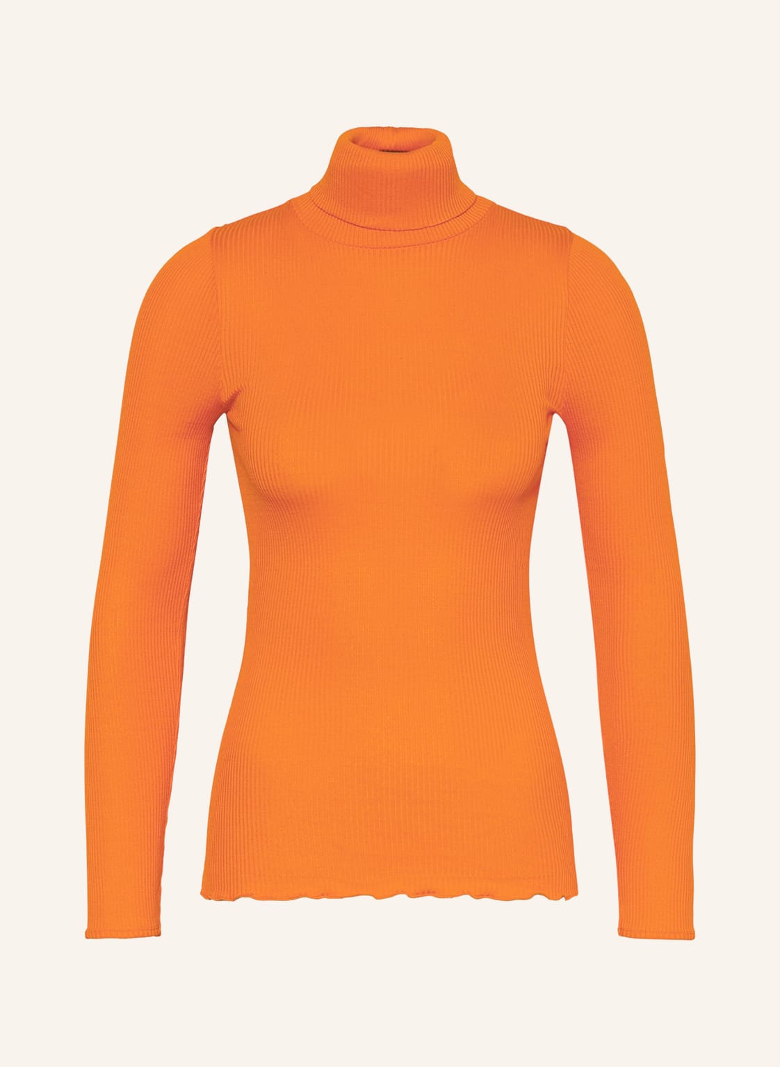 Image of Rosemunde Rollkragenshirt Babette Aus Seide orange