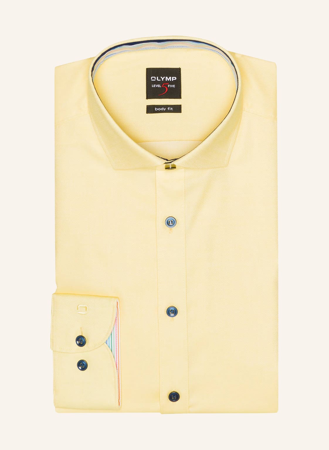Image of Olymp Hemd Level Five Body Fit gelb