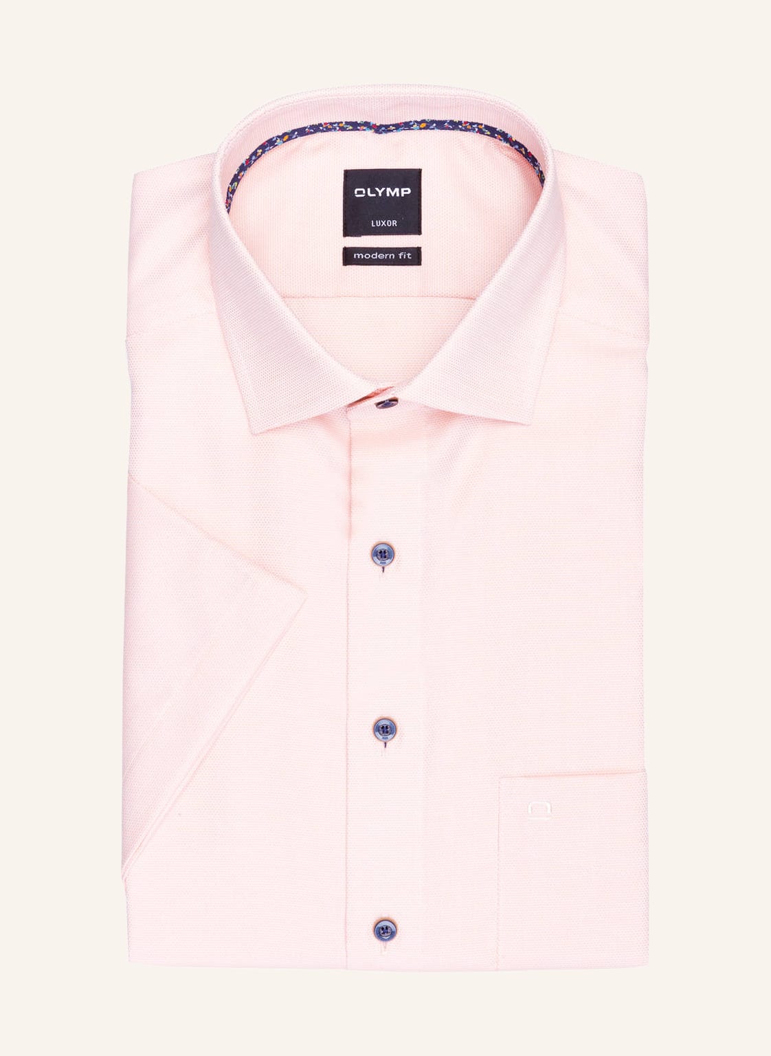 Image of Olymp Kurzarm-Hemd Luxor Modern Fit orange